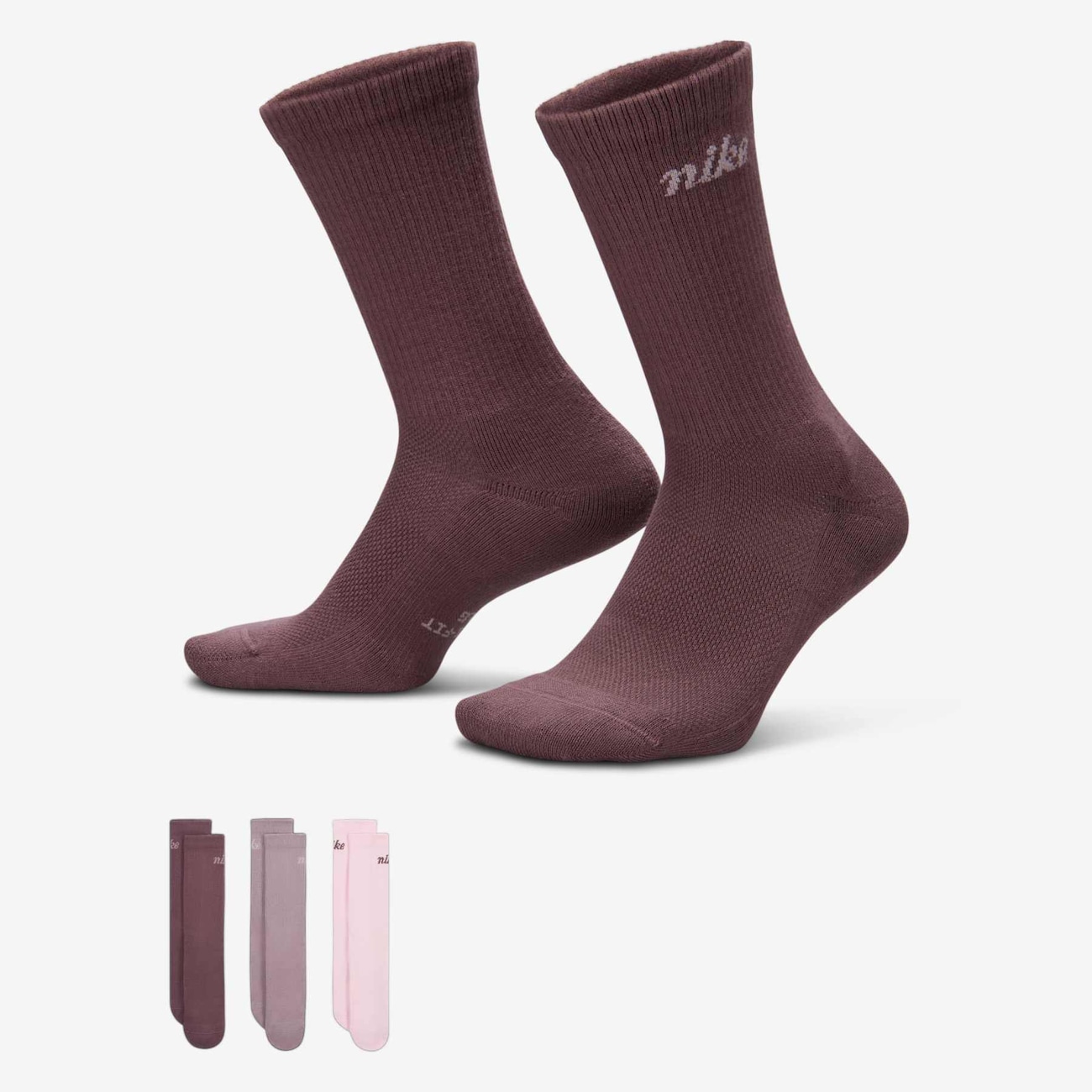 Meia Nike Everyday Elevate (3 Pares) Unissex