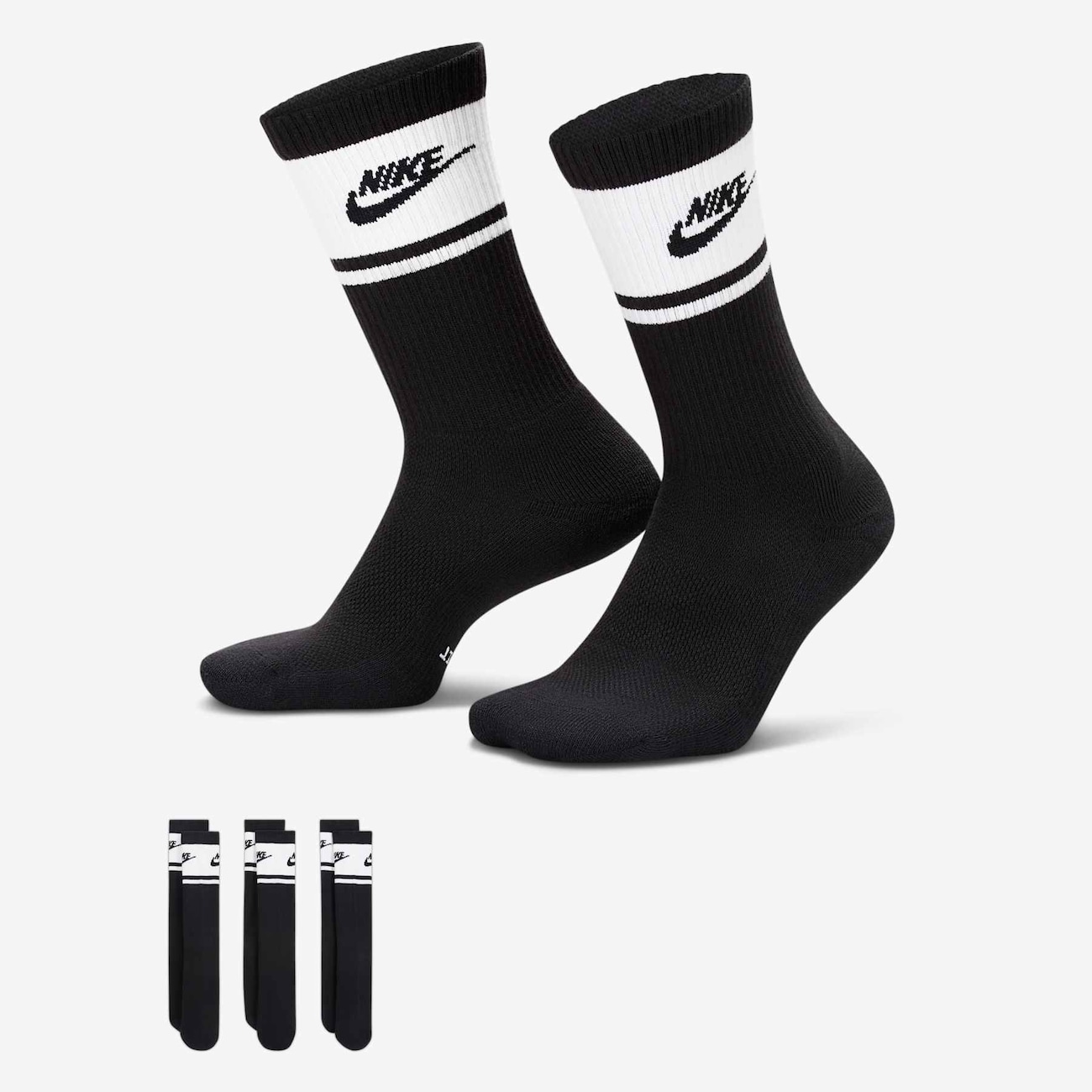 Meia Nike Everyday Elevated (3 Pares) Unissex