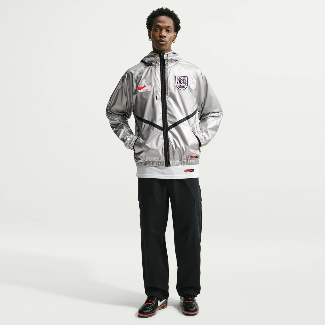 Nike Dri-FIT Anthem Jacket x England x Palace Pewter Grey and