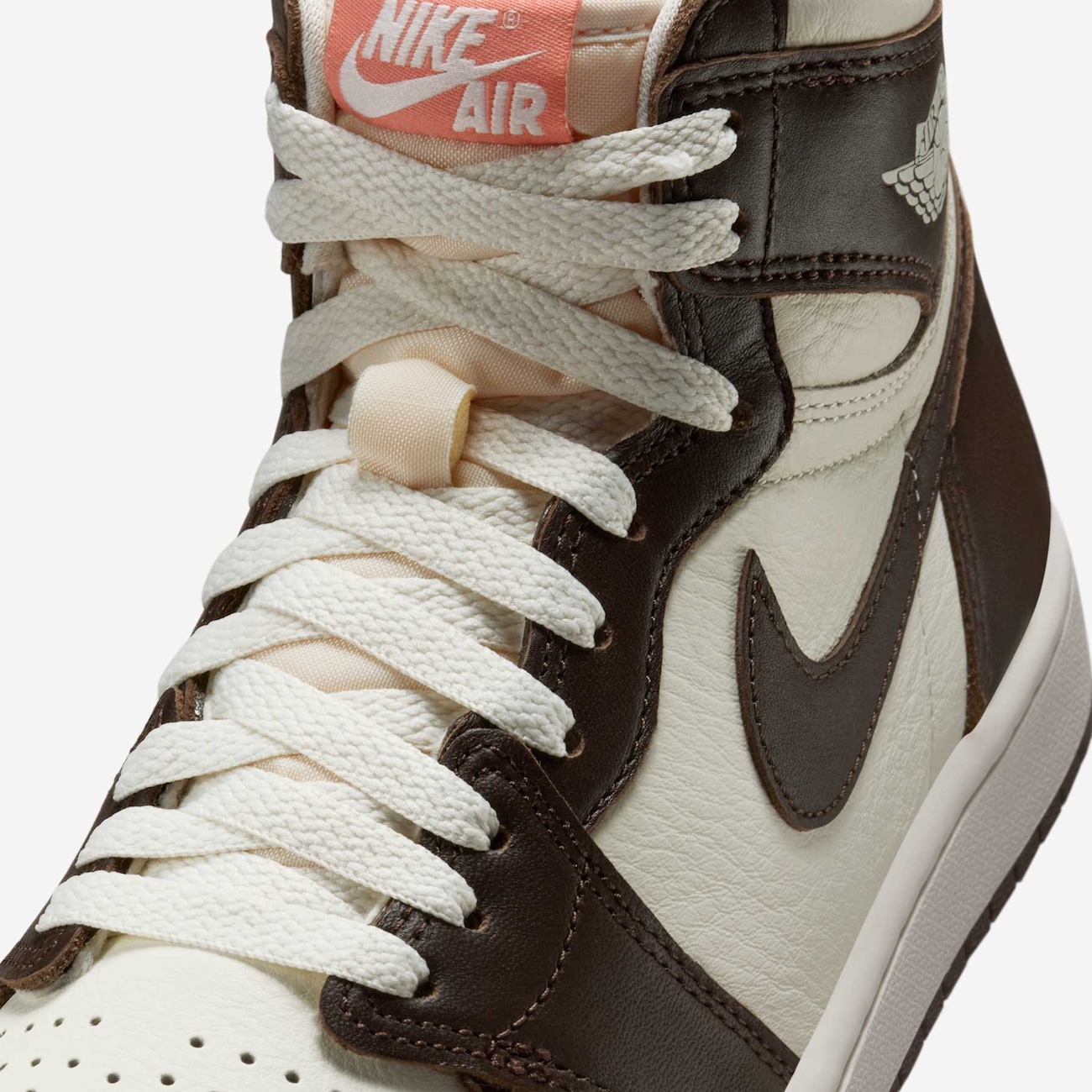 Women's Air Jordan 1 High OG Baroque Brown and Sail - Nike