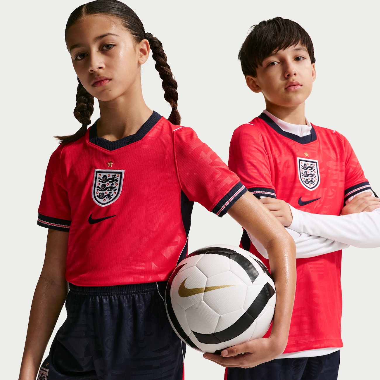 Camisa Inglaterra Nike II 2026/27 Torcedor Pro Infantil