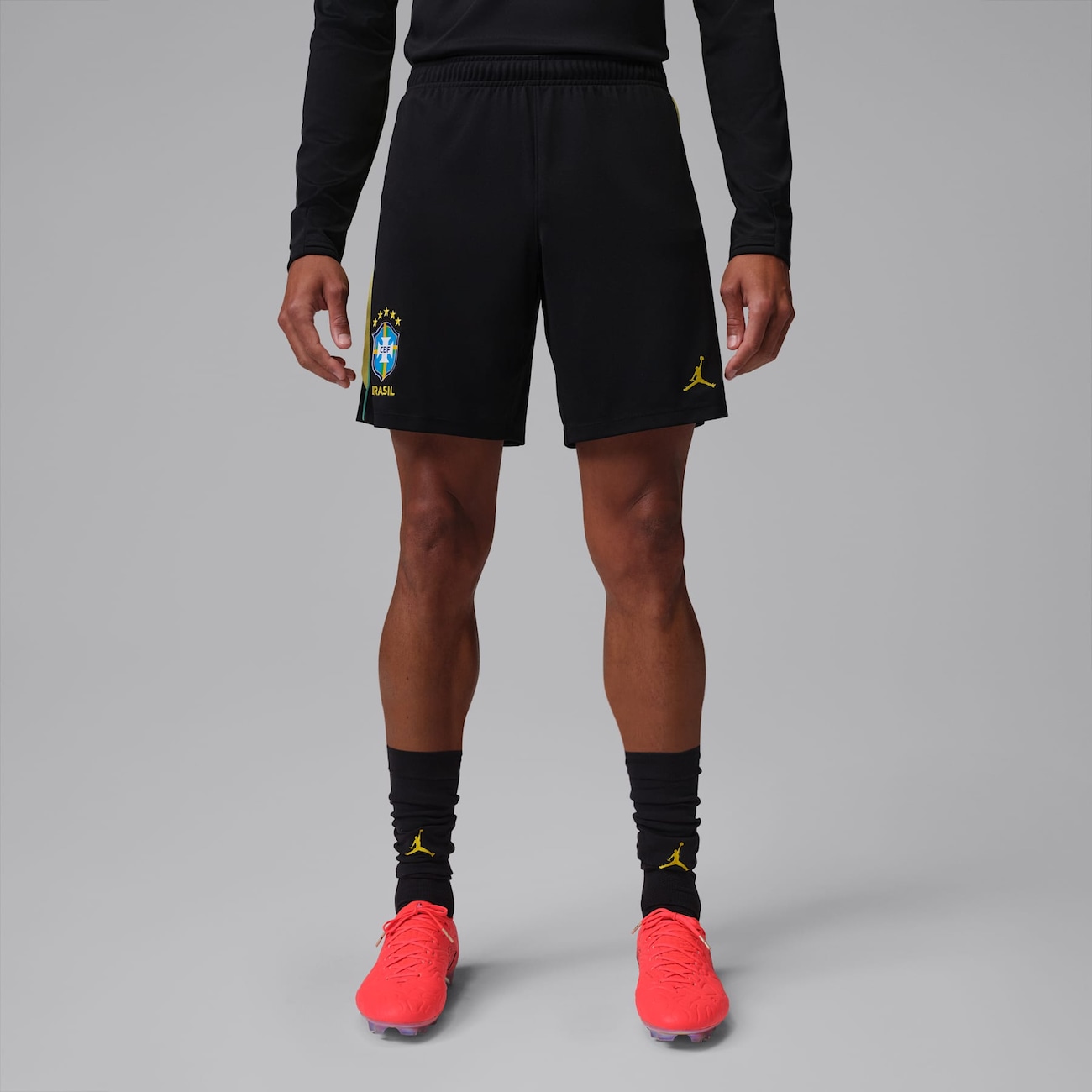 Shorts Brasil Jordan Academy Pro 2026 Treino Masculino