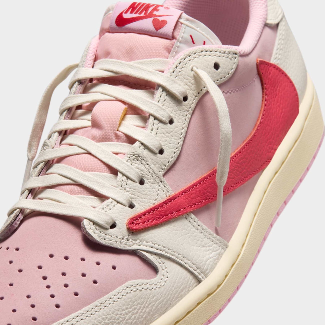 Air Jordan 1 Low x Travis Scott Shy Pink and Tropical Pink - Nike