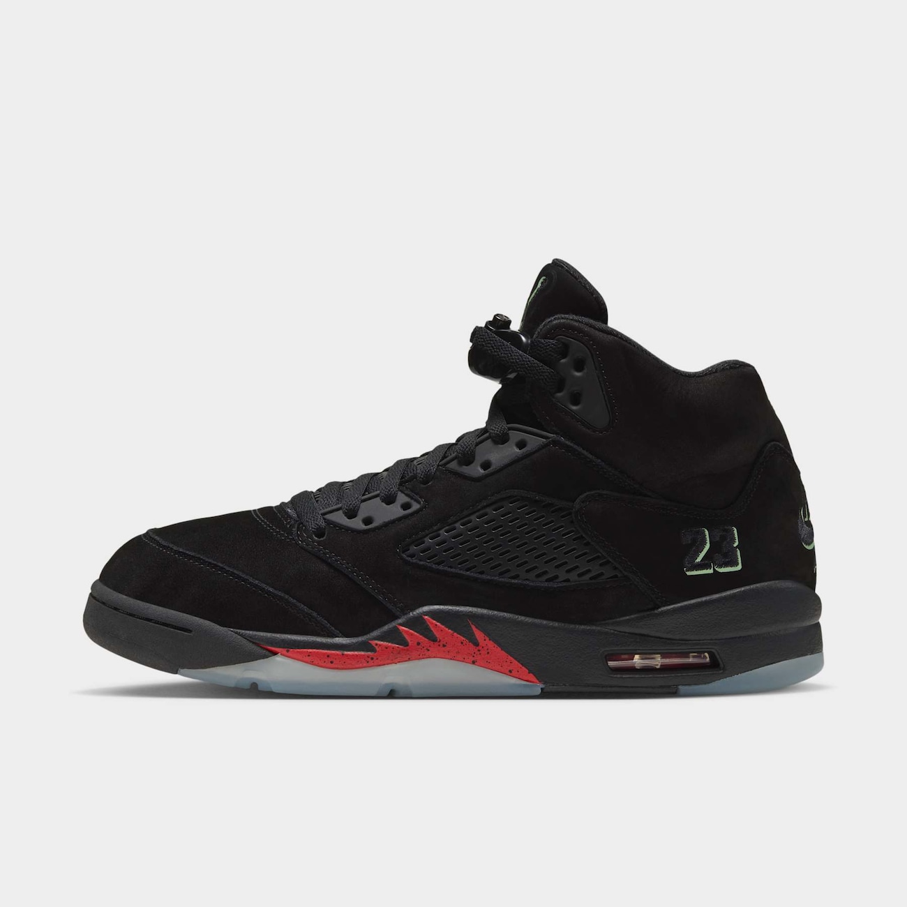 Air Jordan 5 Halloween Black And Picante Red