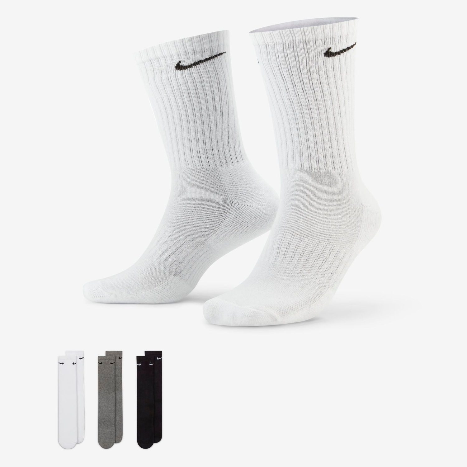 Meia Nike Everyday Cushioned (3 Pares) Unissex