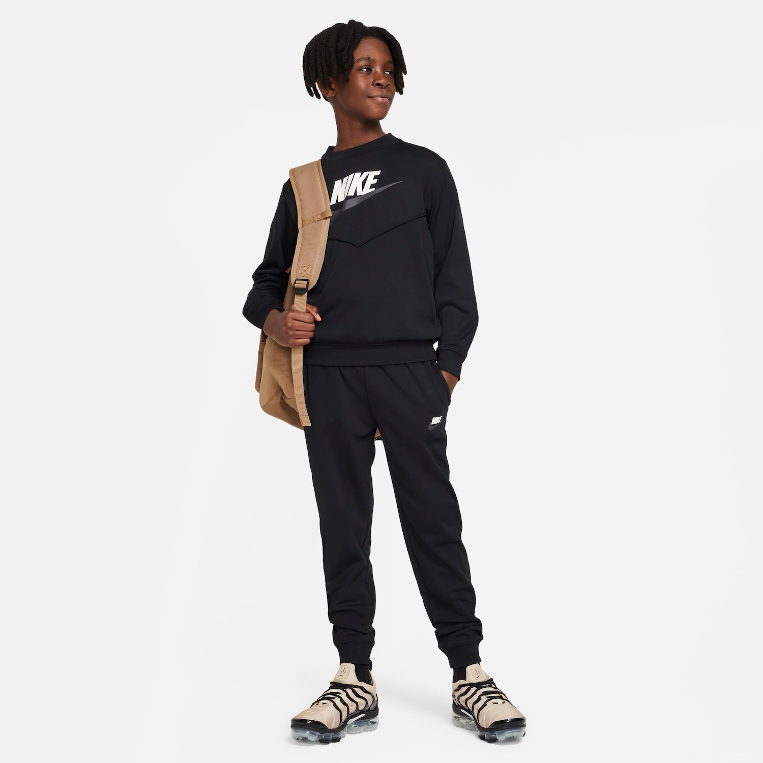 Agasalho Nike Sportswear Infantil | Cor: Preto | Tamanho: P