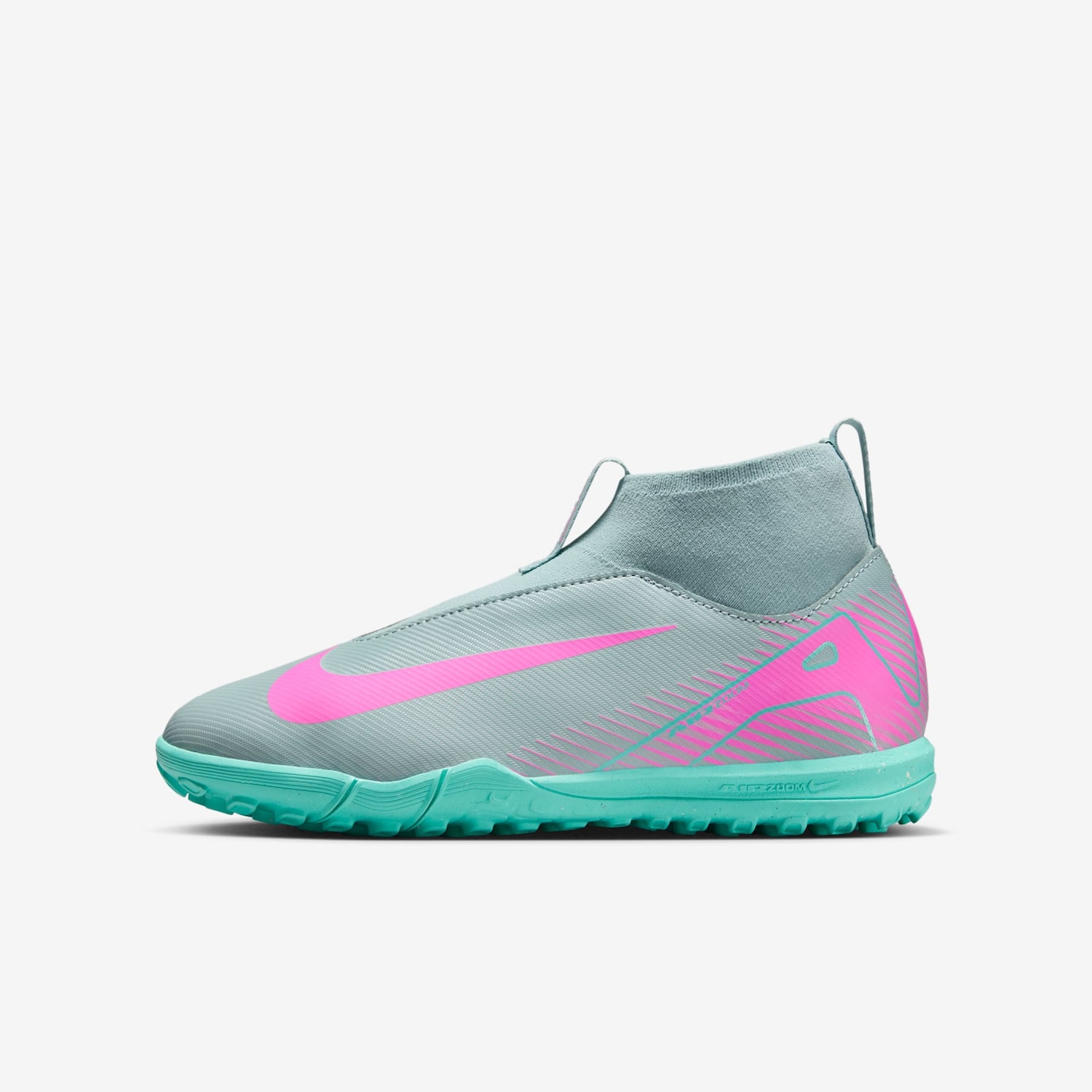 Chuteira Society Nike Mercurial Superfly 10 Academy High Infantil | Cor: Verde | Tamanho: 35