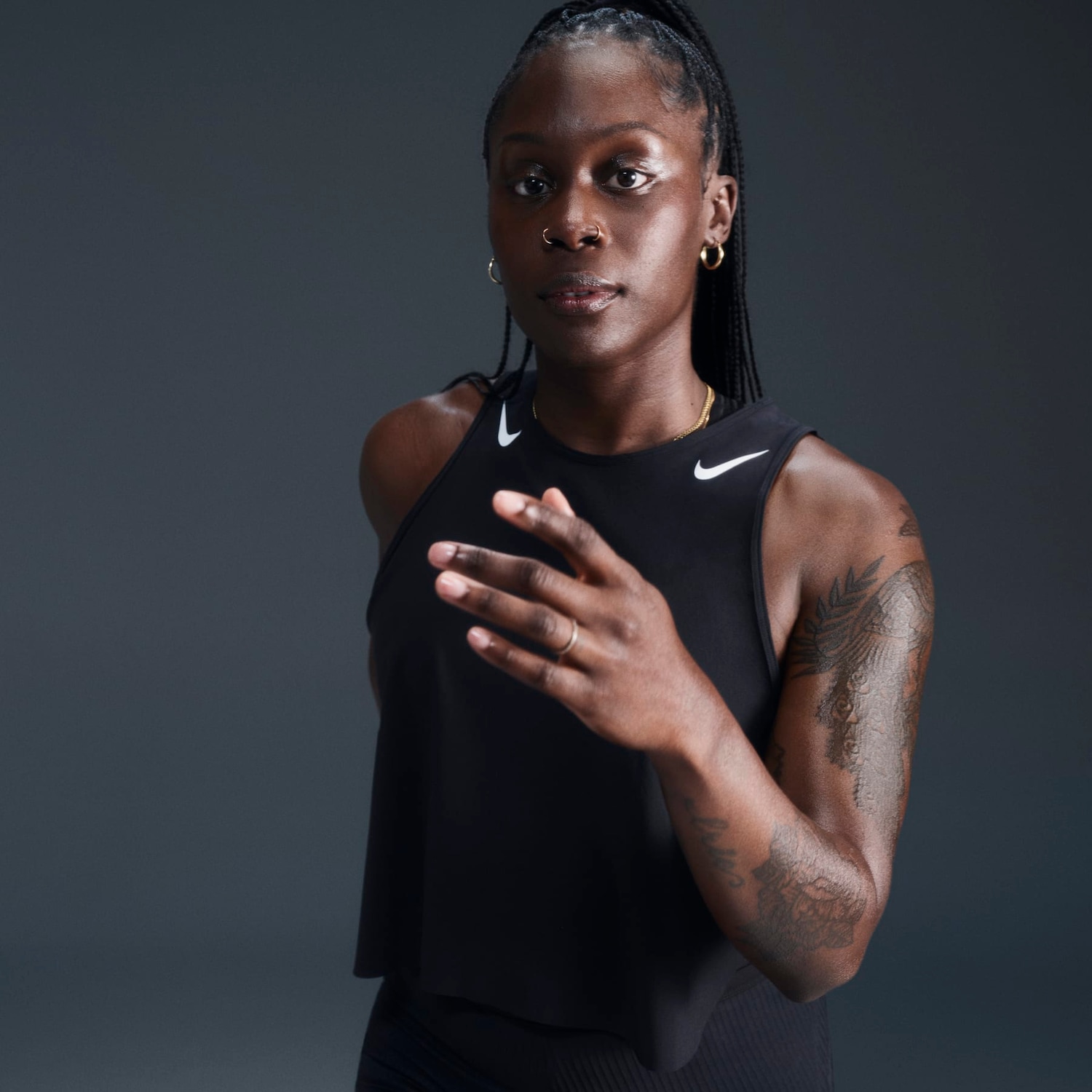 Regata Dri-FIT Nike Aeroswift Feminina | Cor: Preto | Tamanho: G
