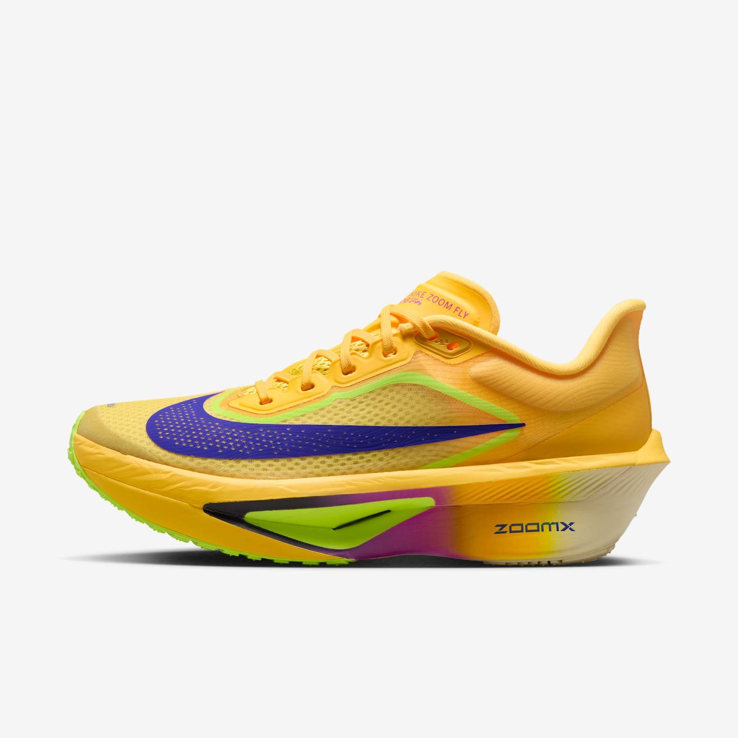Vista 2 Tênis Nike Zoom Fly 6 Feminino Amarelo Nike Amarelo