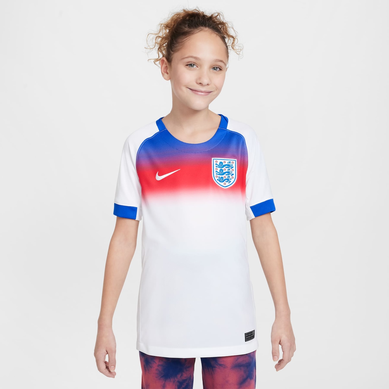Camisa Nike Inglaterra I 2025/26 Torcedor Pro Infantil