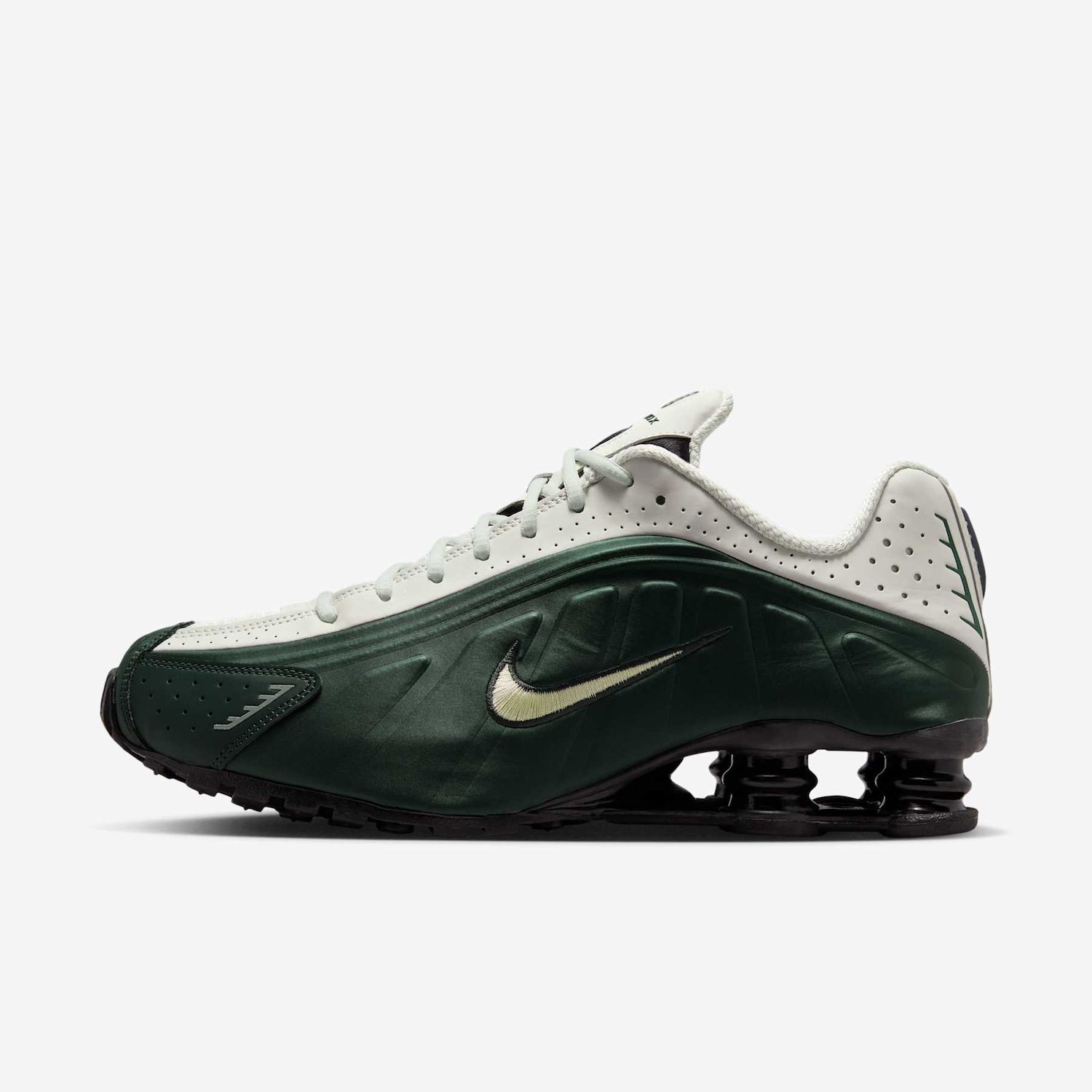 Vista 2 Tênis Nike Shox R4 Masculino Verde Nike Verde