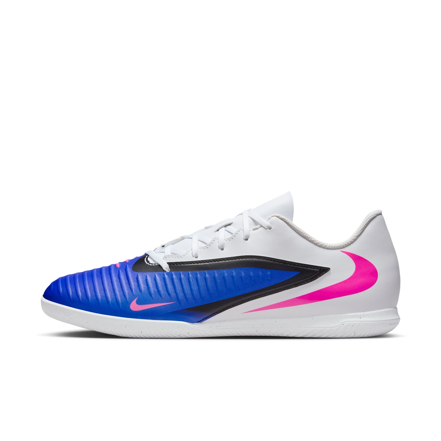 Vista 2 Chuteira Futsal Nike Phantom 6 Club Low Preto Nike Preto