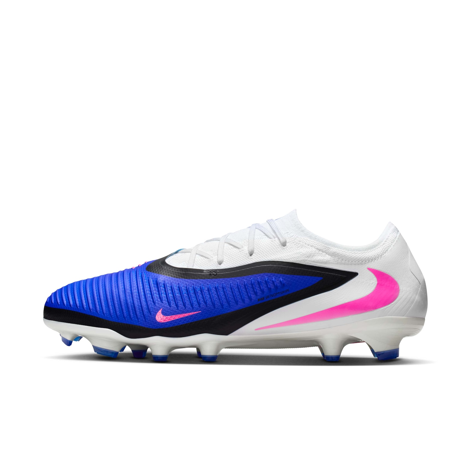 Vista 2 Chuteira Campo Nike Phantom 6 Pro Low Azul Nike Azul