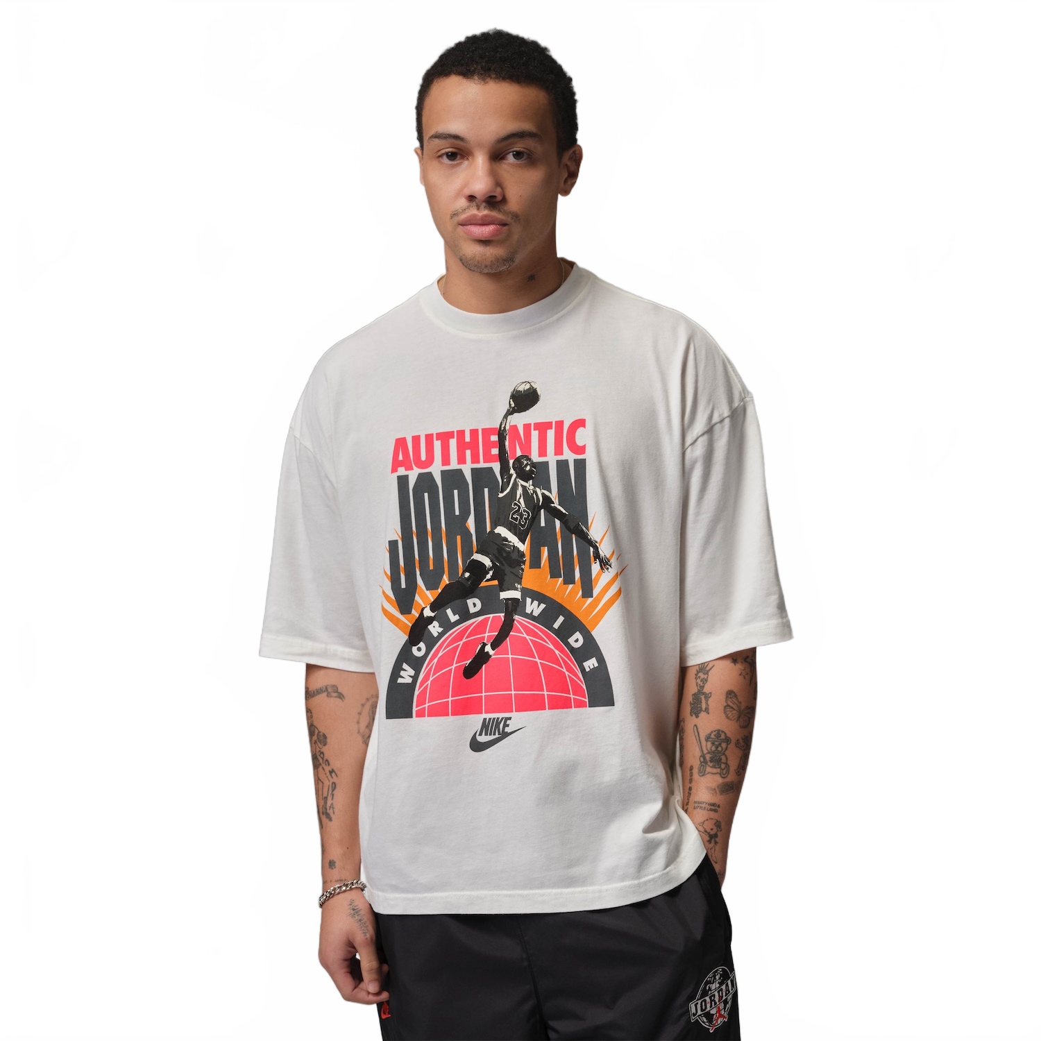 Camiseta Jordan Reissue Worldwide Oversized Masculina