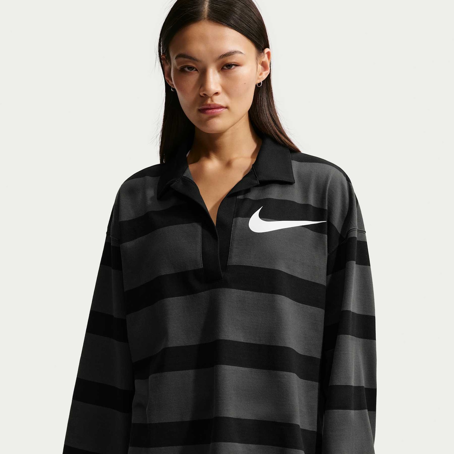Vista 2 Camisa Nike Sportswear Manga Longa Feminina Preto Nike Sportswear Preto