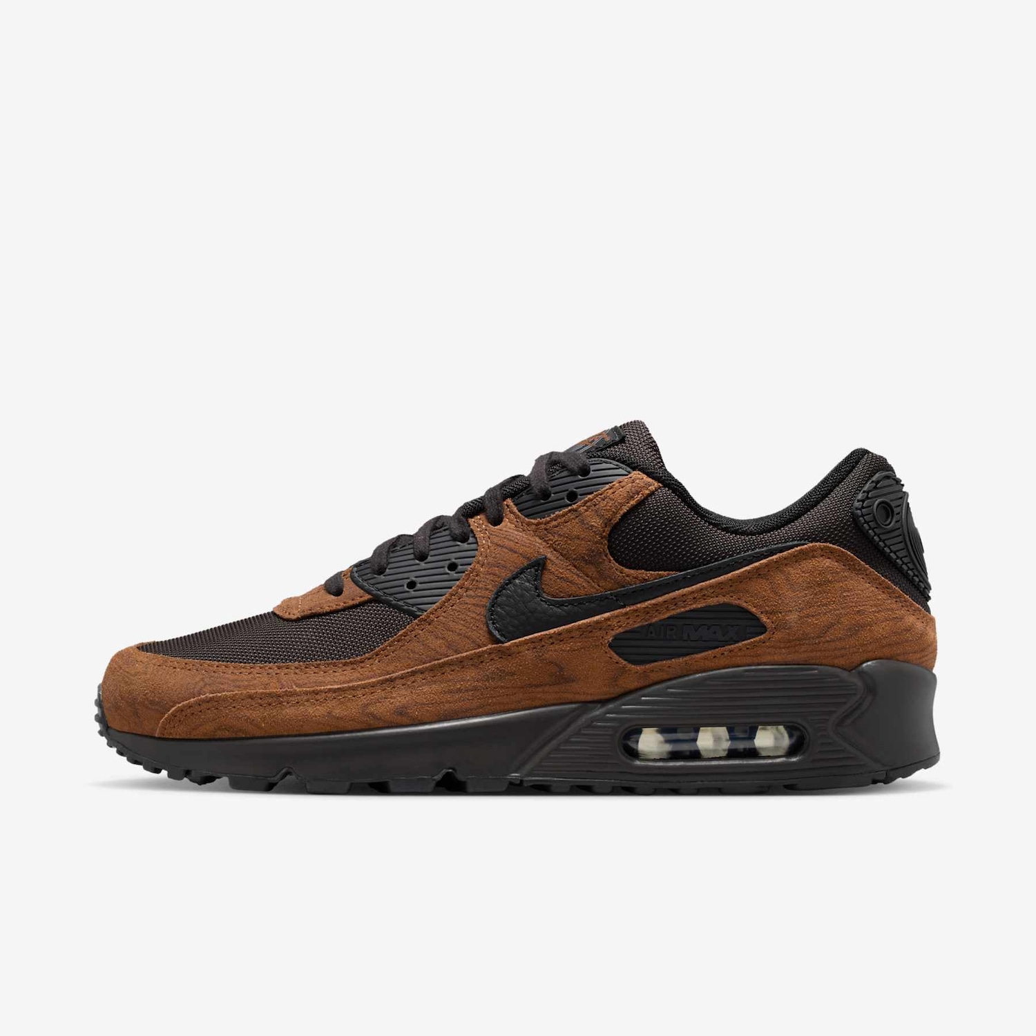 Vista 2 Tenis Nike Air Max 90 Premium Masculino Preto Nike Preto