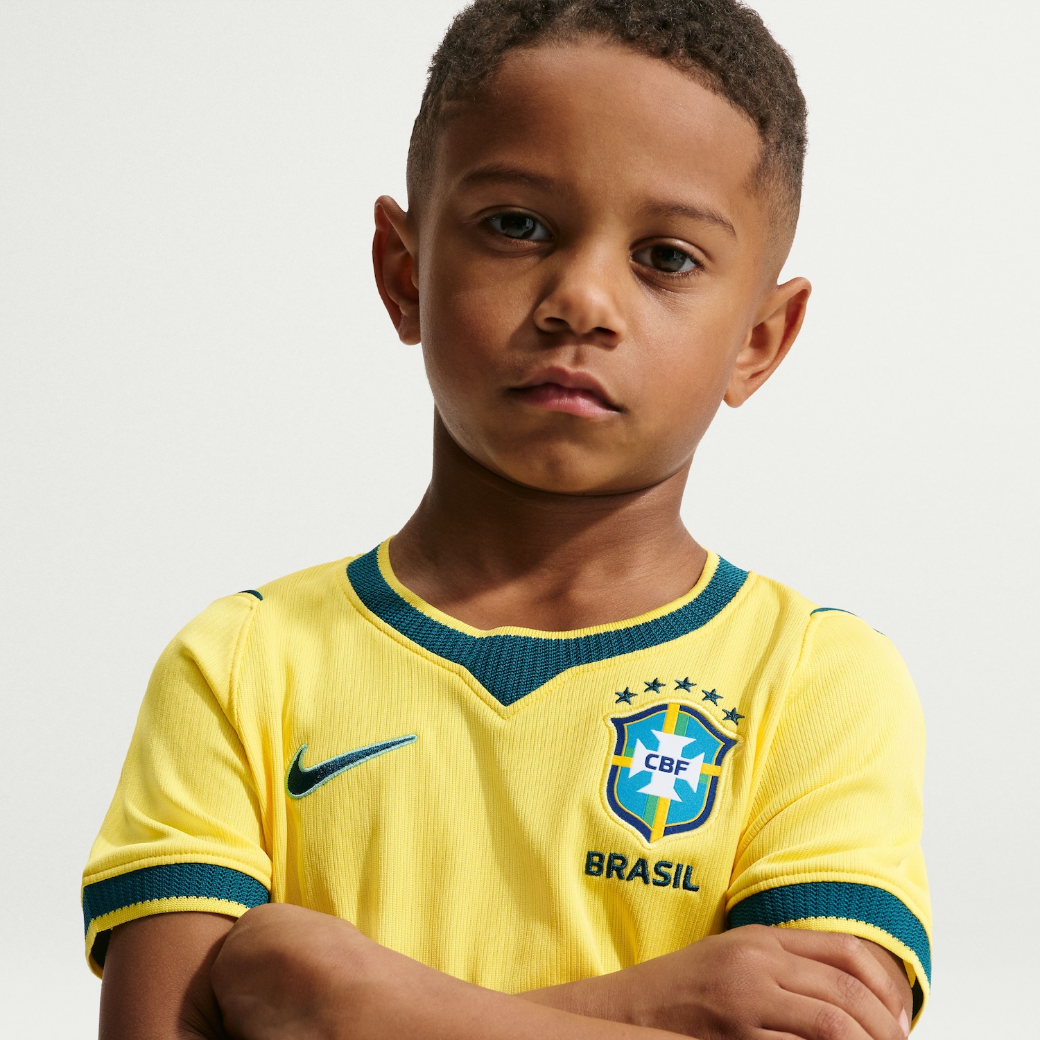 Camisa Brasil Nike I 2026/27 Torcedor Pro Criança