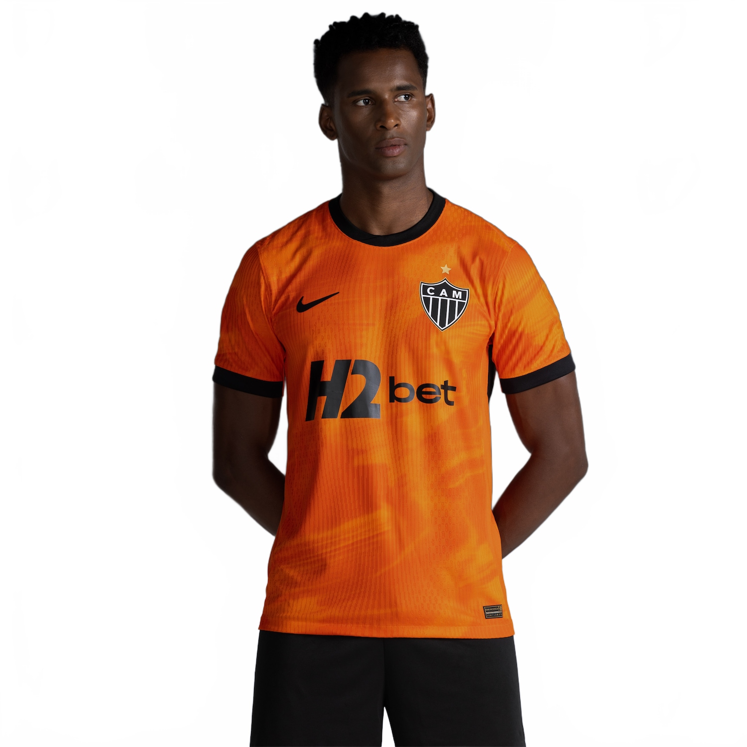 Camisa Atlético Mineiro Nike III 2026/27 Jogador Masculina | Cor: Laranja | Tamanho: G