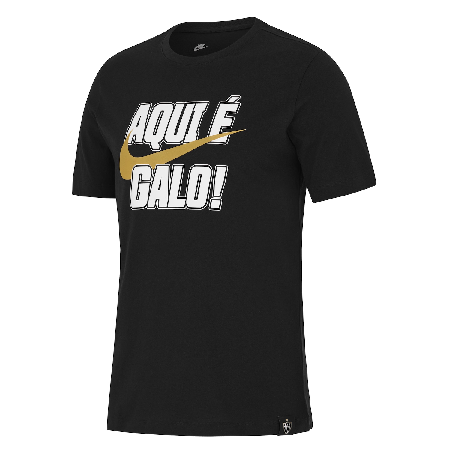 Camiseta Atlético Mineiro Nike Verbiage Masculina | Cor: Preto | Tamanho: G