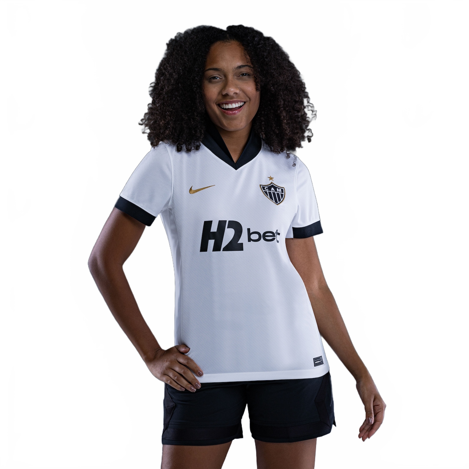 Vista 2 Camisa Atlético Mineiro Nike II 2026/27 Torcedora Pro Feminina Branco Nike Branco