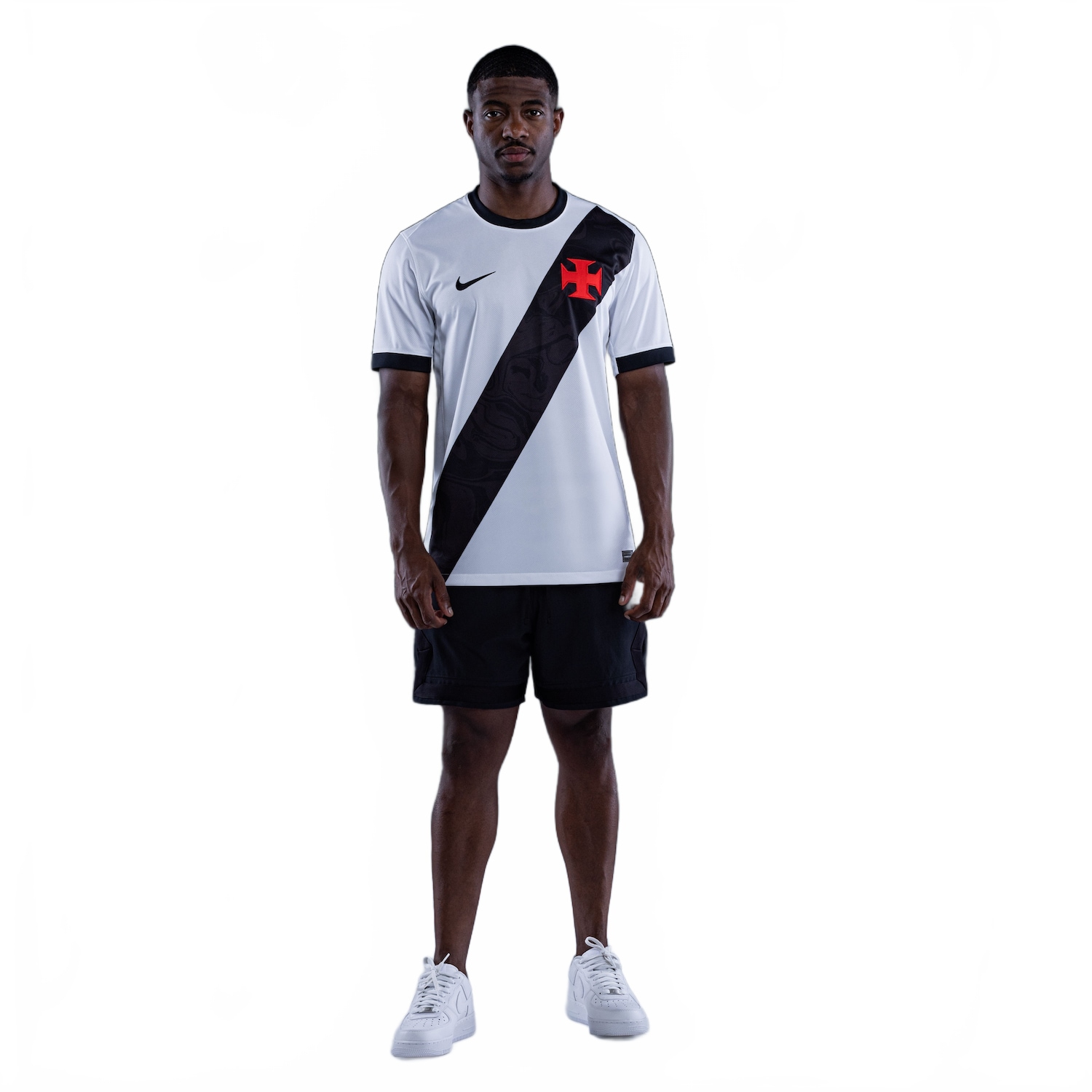 Vista 2 Camisa Vasco Nike II 2026/27 Torcedor Pro Masculina Branco Nike Branco