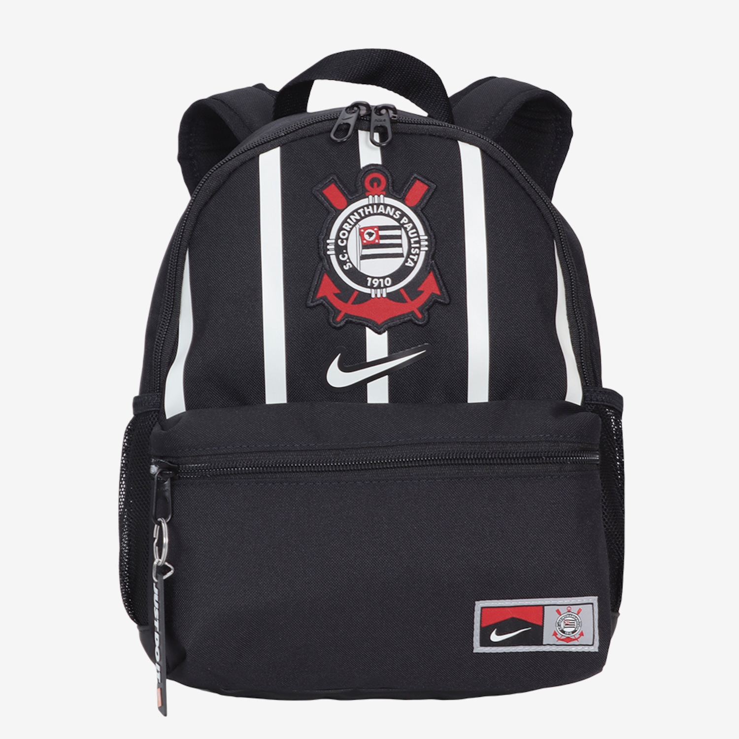 Mochila Corinthians Nike Mini JDI Infantil | Cor: Preto | Tamanho: ÚNICO