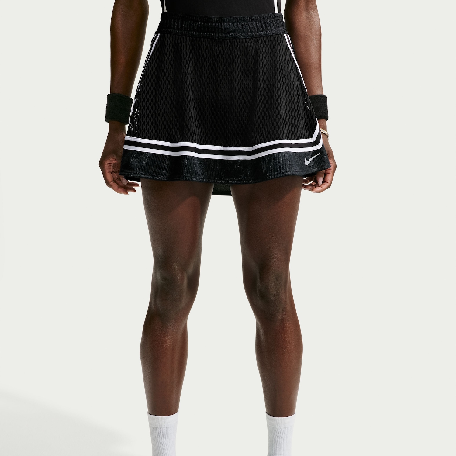 Saia Nike Court Slam USO Feminina | Cor: Preto | Tamanho: G