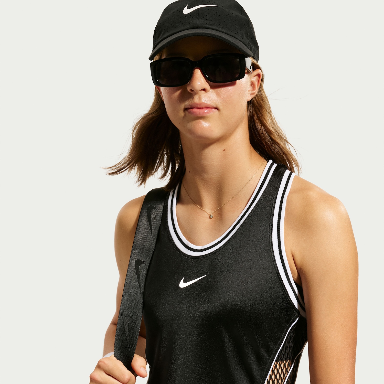 Vestido Nike Court Slam Feminino | Cor: Preto | Tamanho: GG