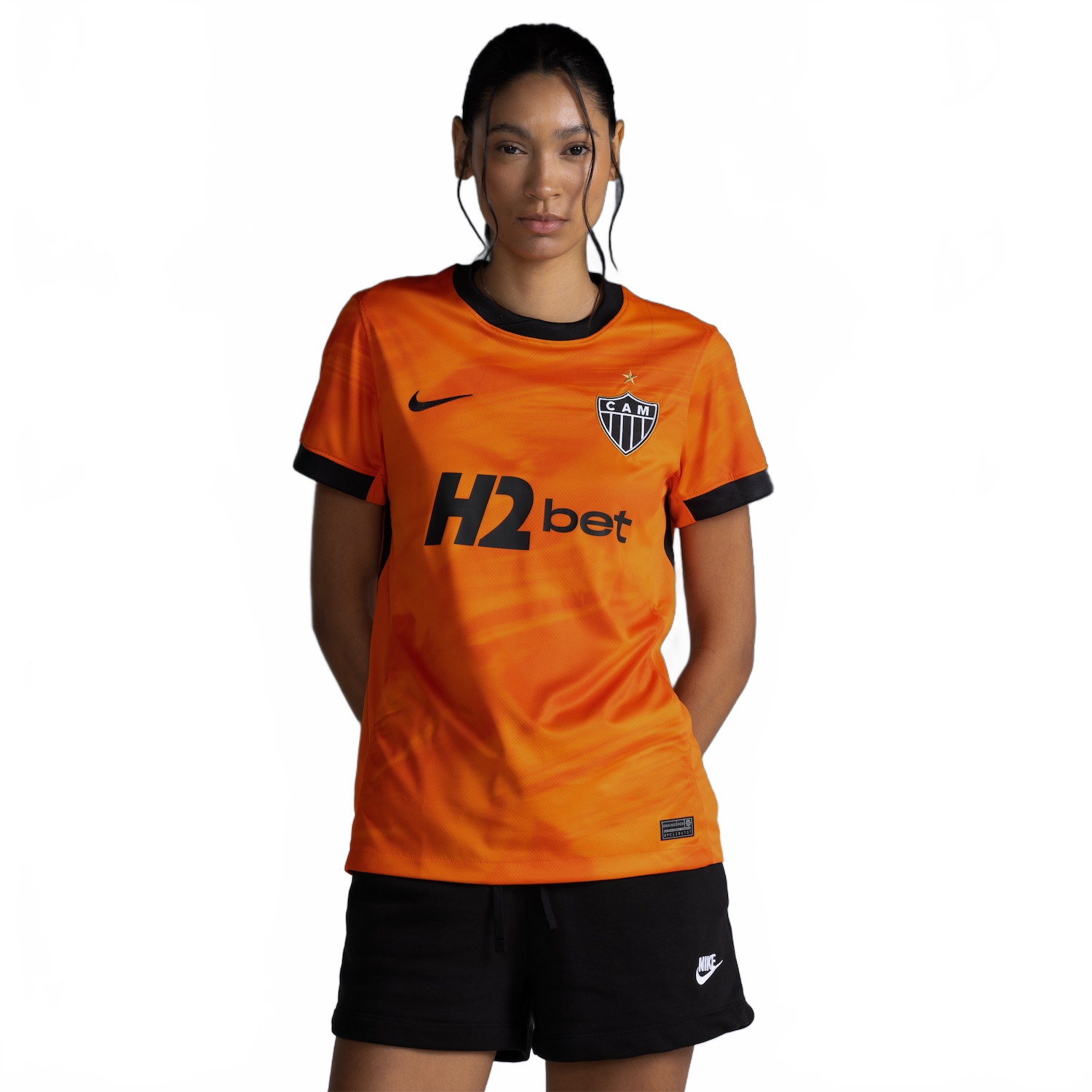 Camisa Atlético Mineiro Nike III 2026/27 Torcedora Pro Feminina | Cor: Laranja | Tamanho: G