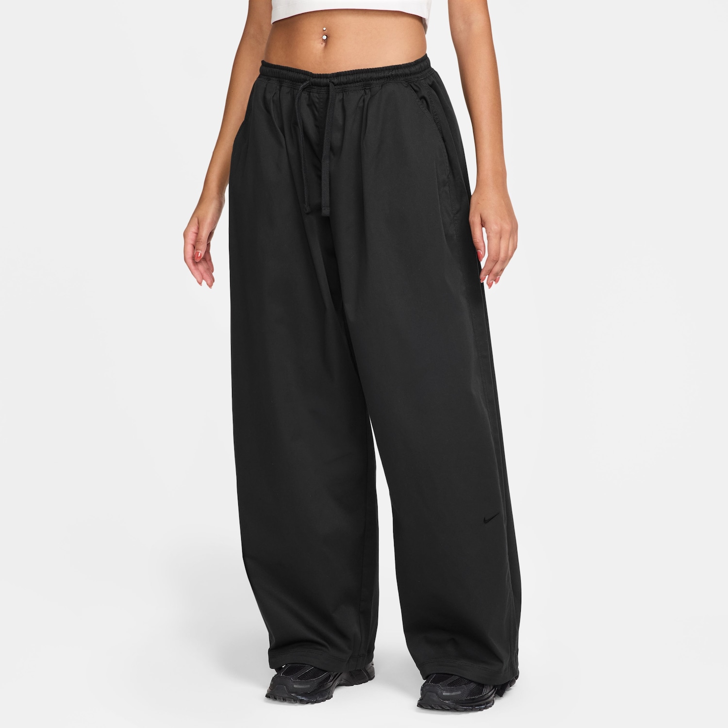 Calça Nike Street Utility Woven Oversized Feminina | Cor: Preto | Tamanho: G