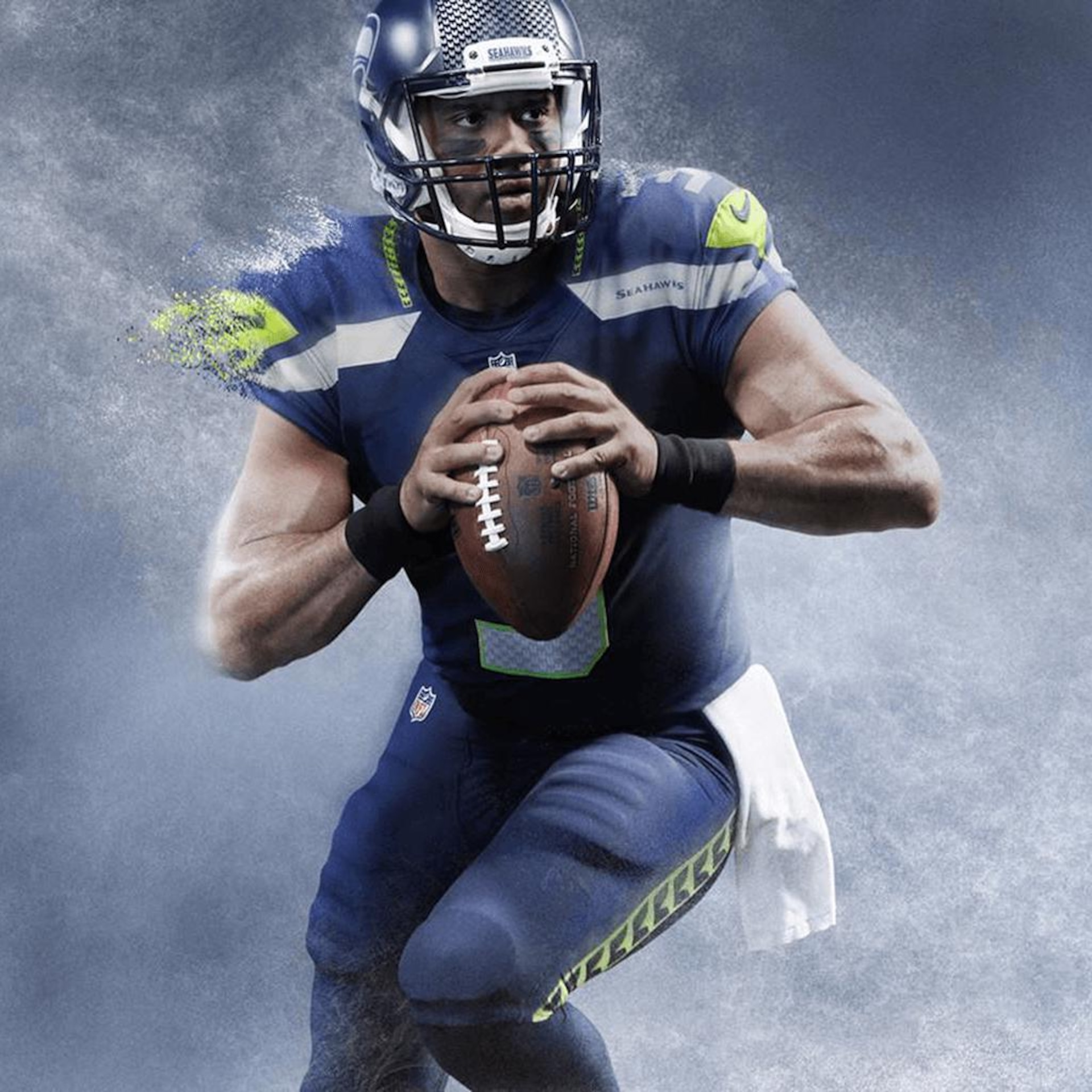 Camisa Futebol Americano Nike Seattle Seahawks Masculina (Russell Wilson) - Foto 6