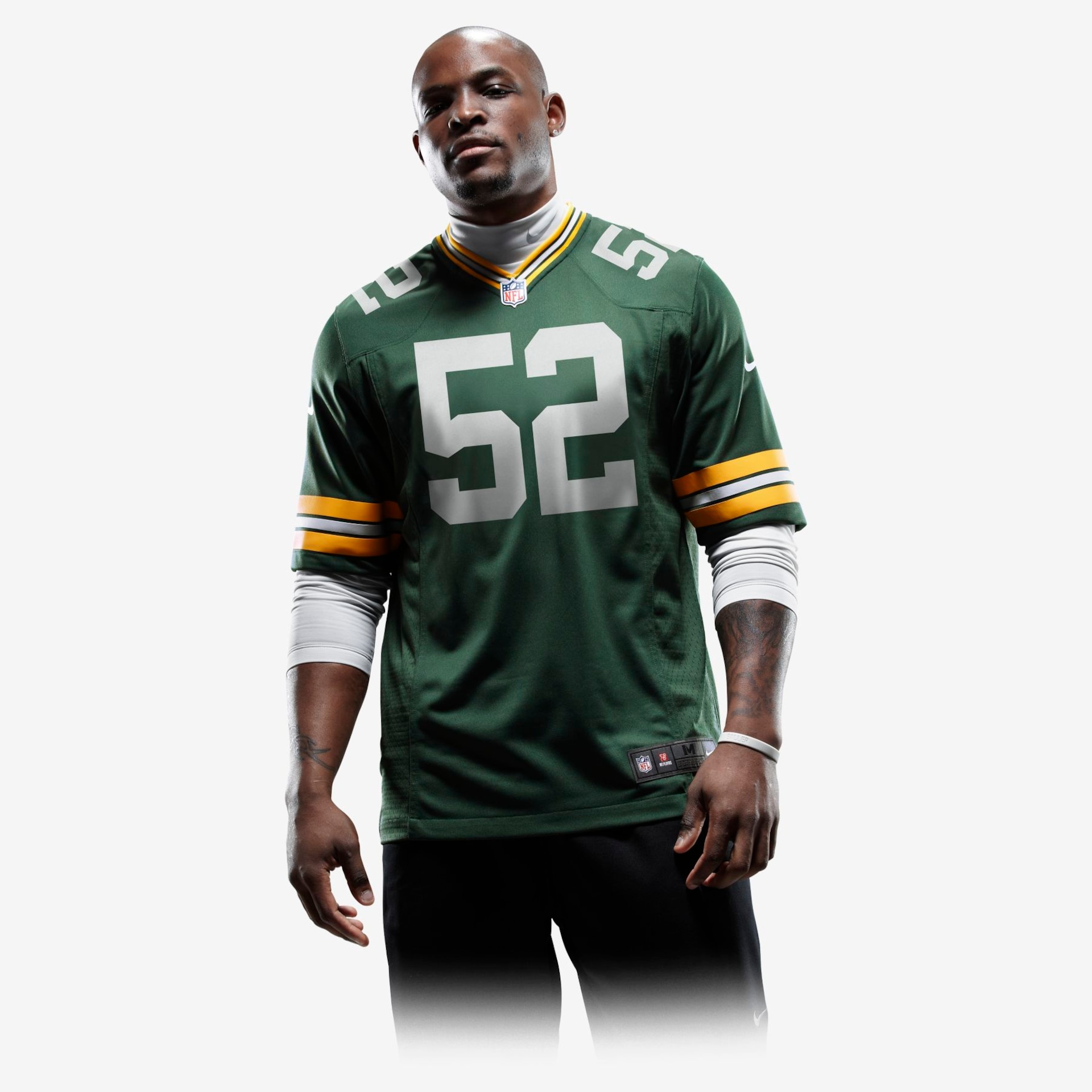 Camisa Futebol Americano Nike Green Bay Packers Masculina - Foto 3