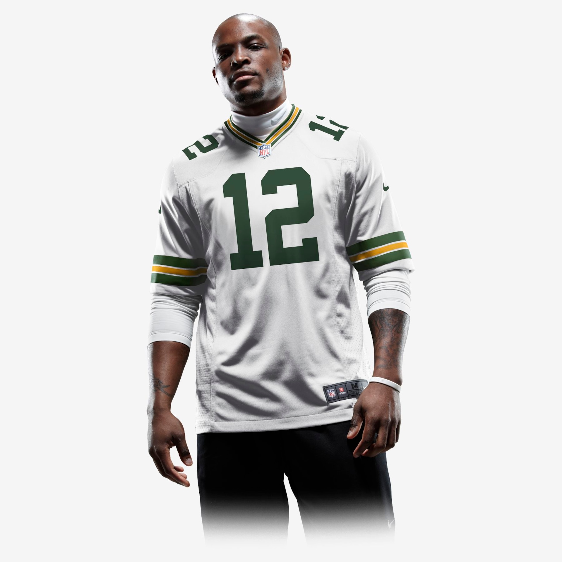 Camisa Futebol Americano Nike Green Bay Packers Masculina (Aaron Rodgers) - Foto 3