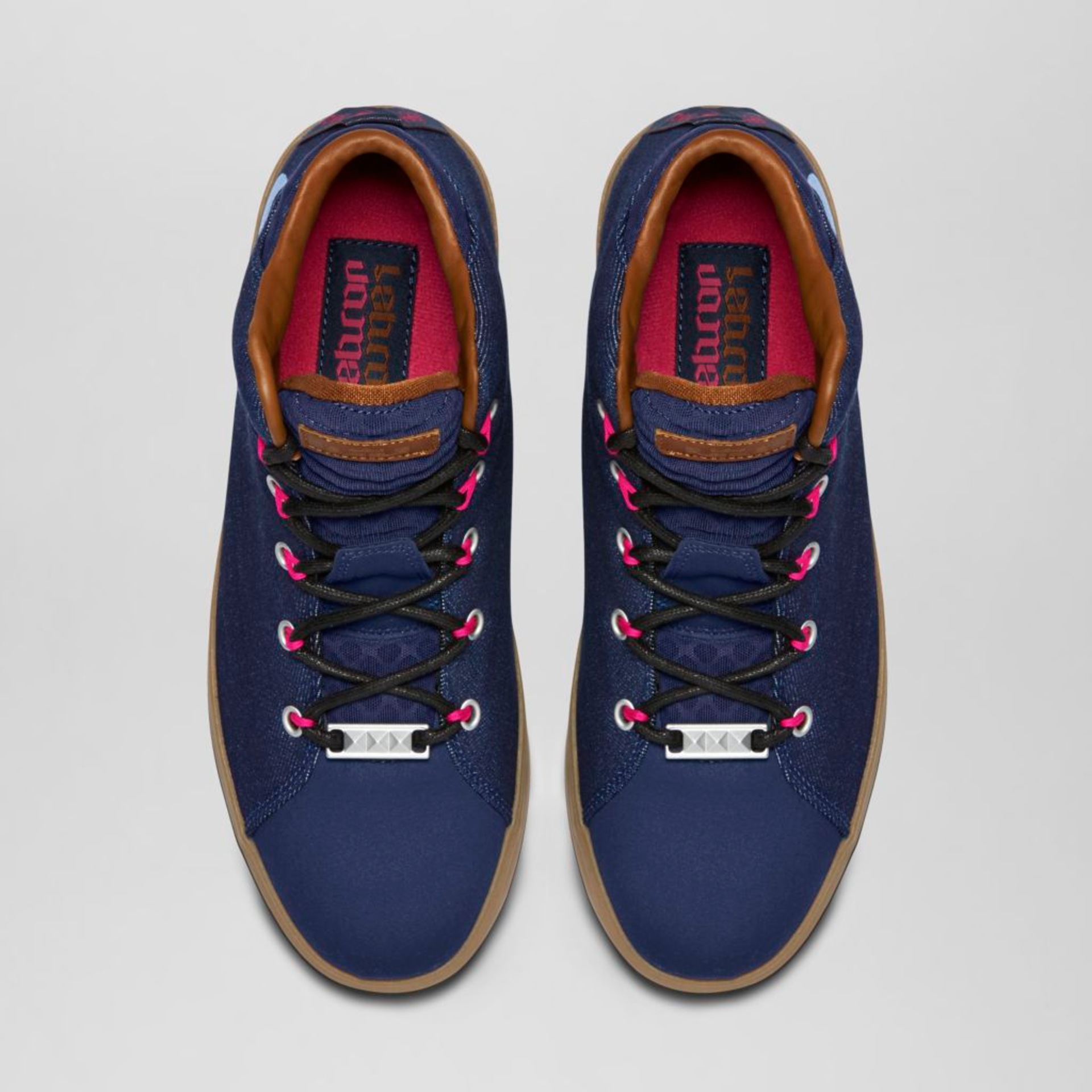 Tênis Nike LeBron XII Lifestyle Denim Edição Limitada Masculino - Foto 4