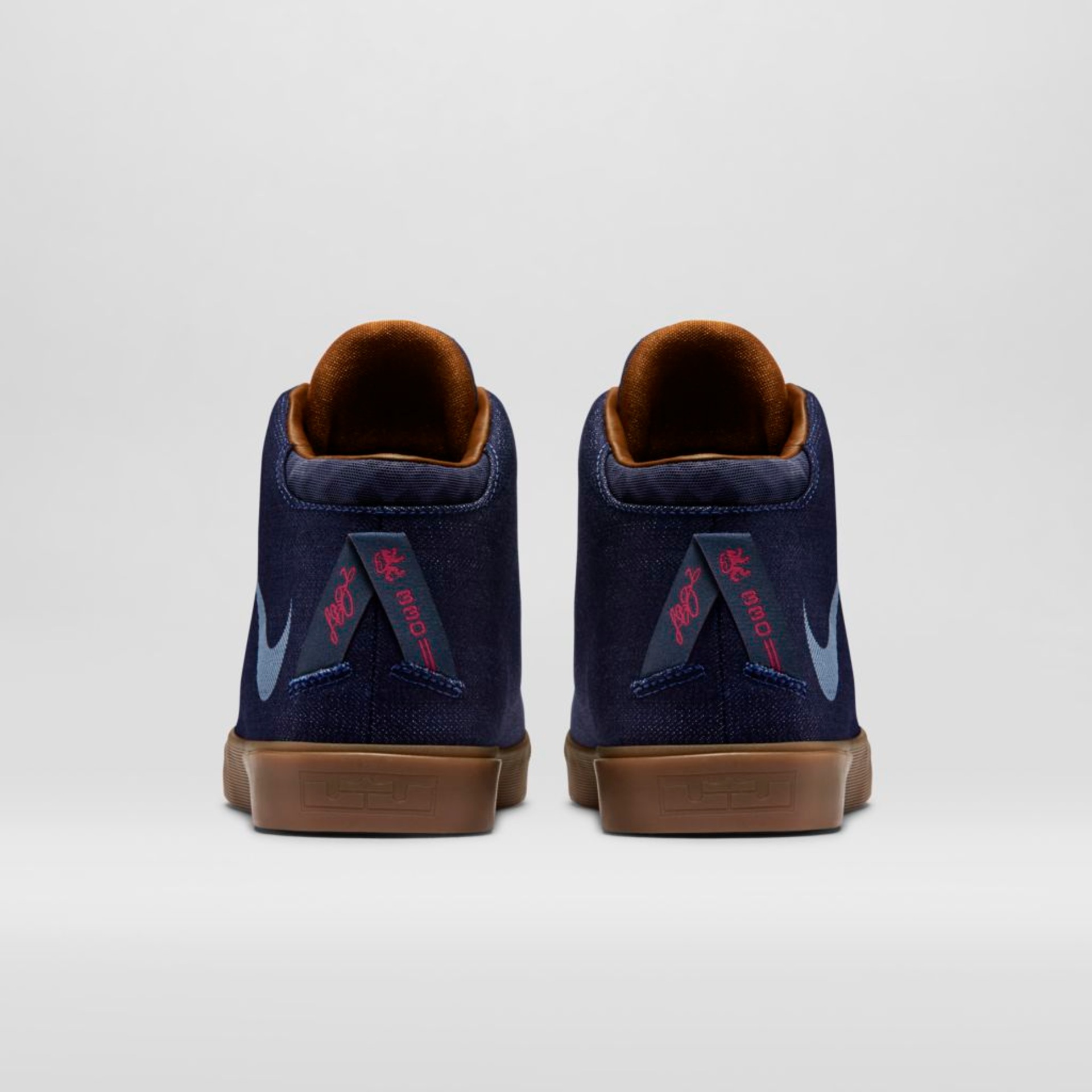 Tênis Nike LeBron XII Lifestyle Denim Edição Limitada Masculino - Foto 6