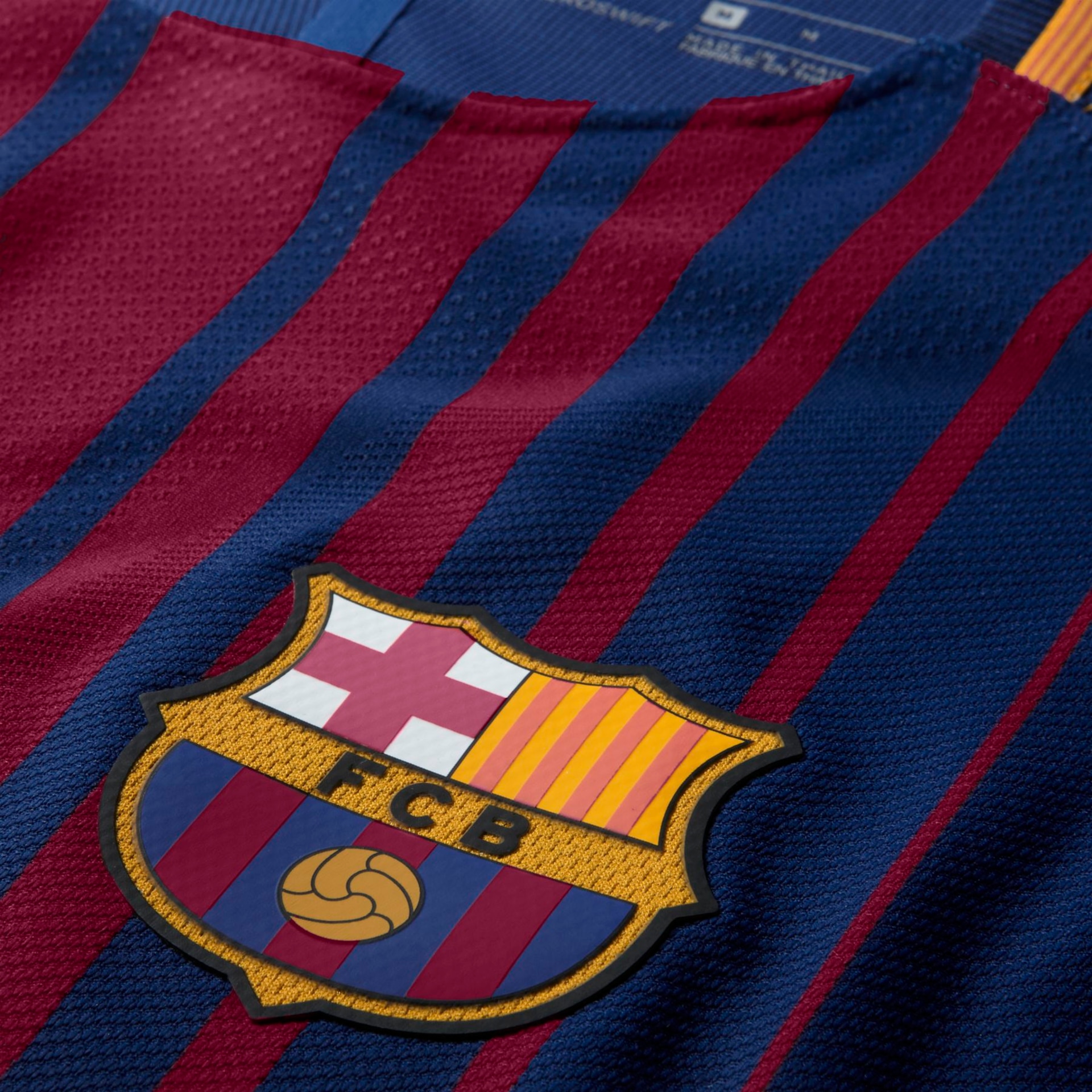 Camiseta Nike Barcelona I Vapor 2017/2018 Jogador Masculina - Foto 3