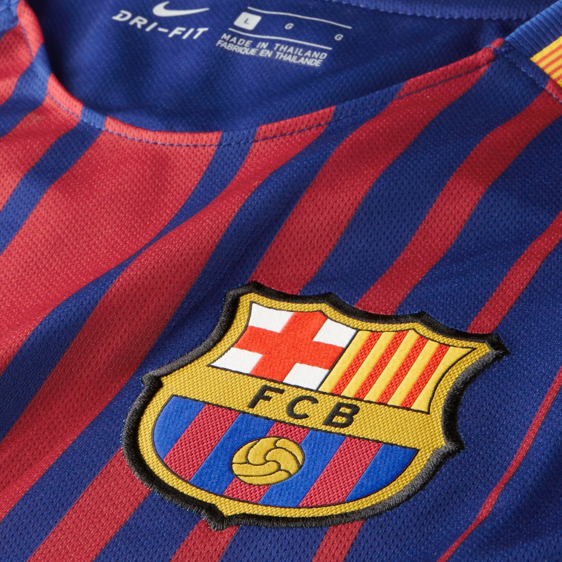 Camiseta Nike Barcelona I 2017/2018 Torcedor Pro Masculina - Foto 3
