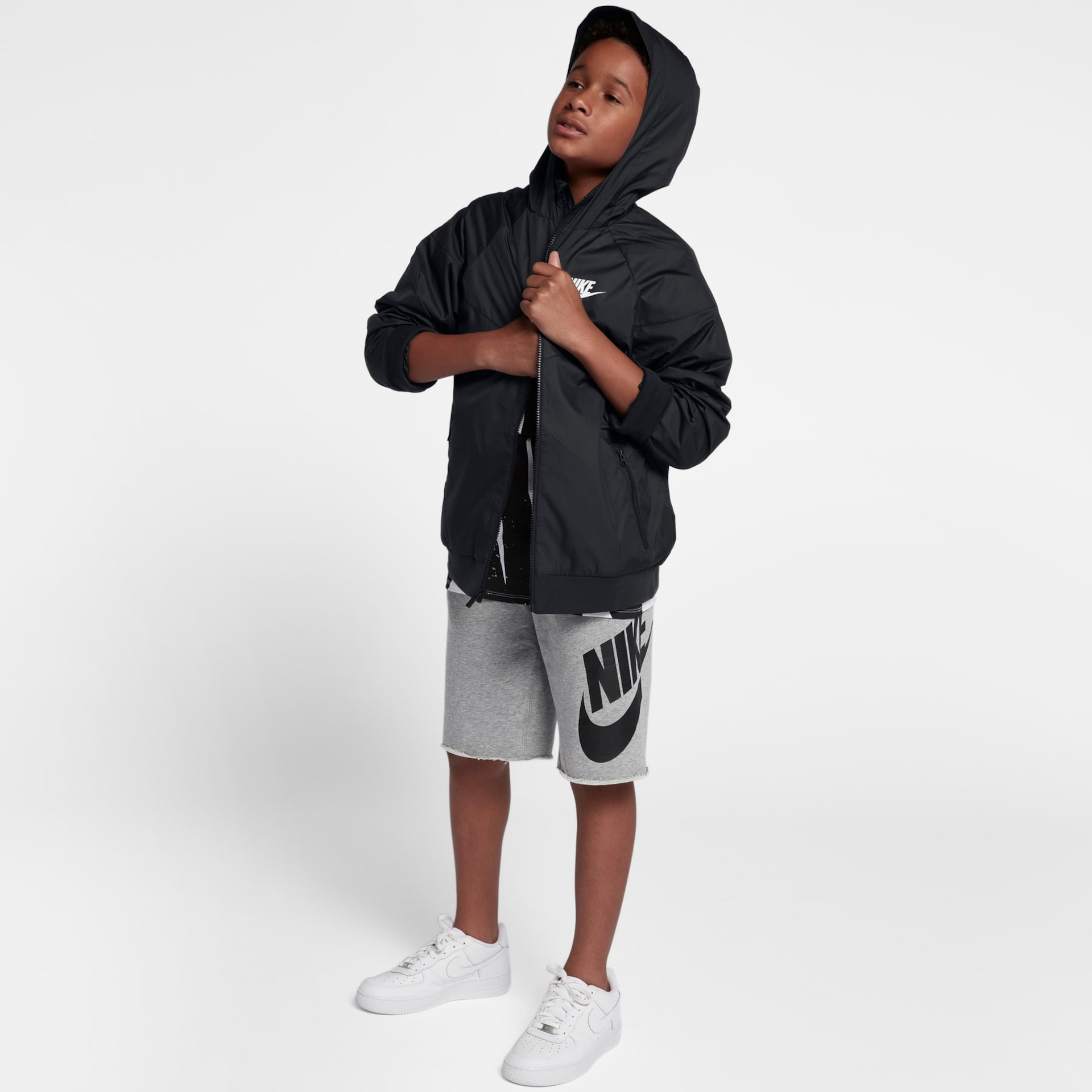 Jaqueta Nike Sportswear Windrunner Infantil - Foto 3