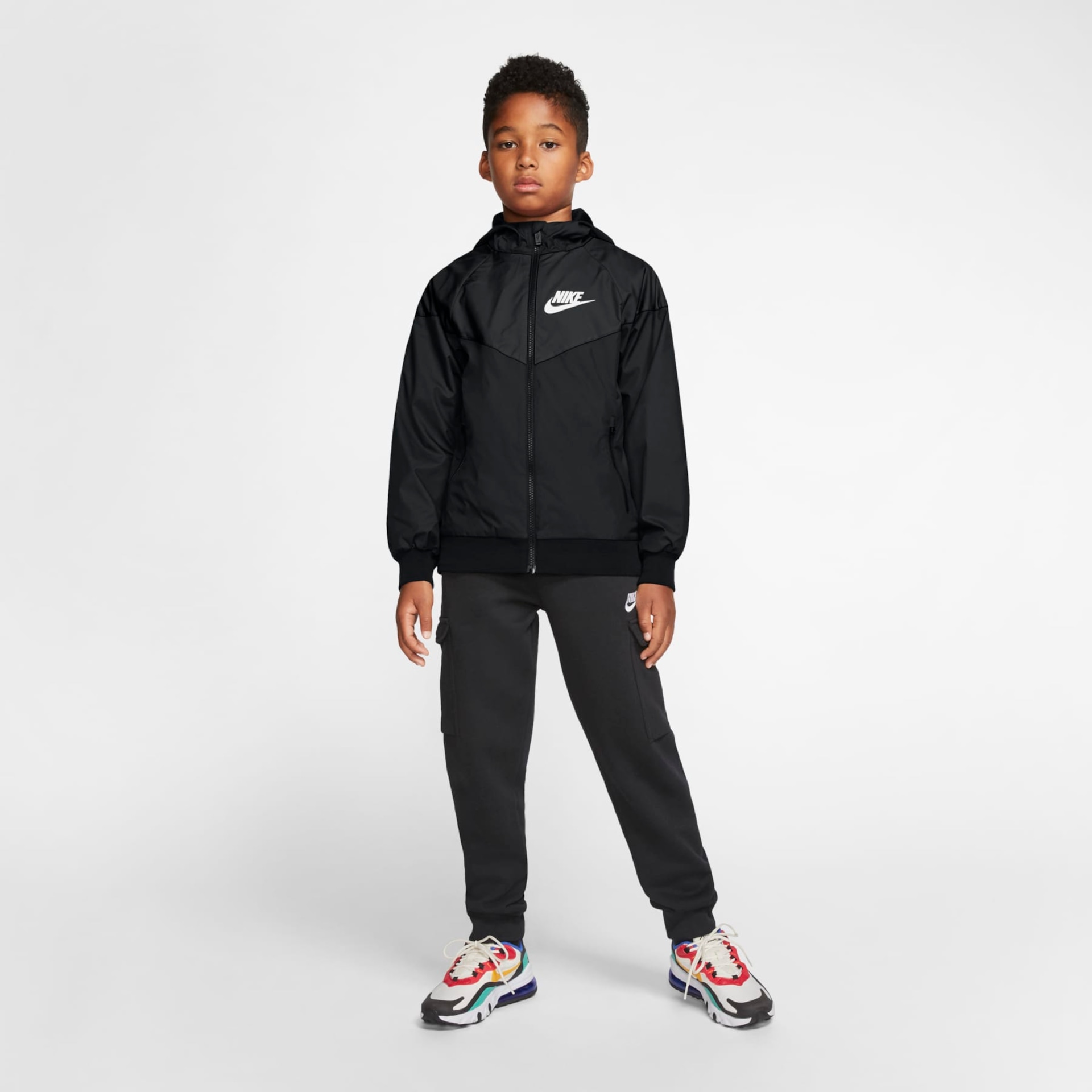 Jaqueta Nike Sportswear Windrunner Infantil - Foto 5