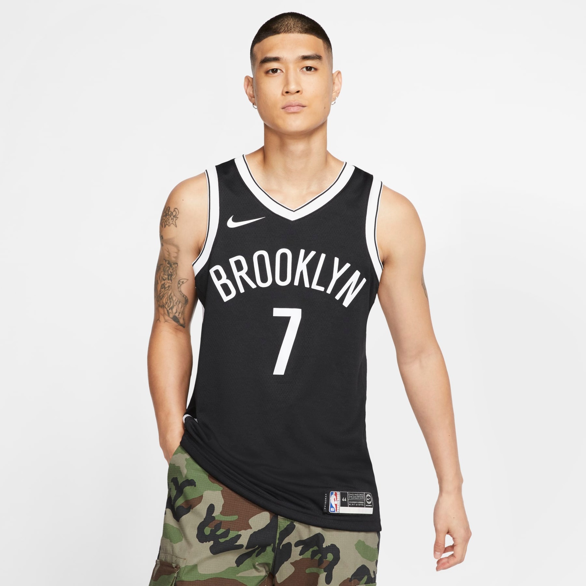 Camisa Nike Kyrie Irving Nets Icon Edition Masculina - Foto 1