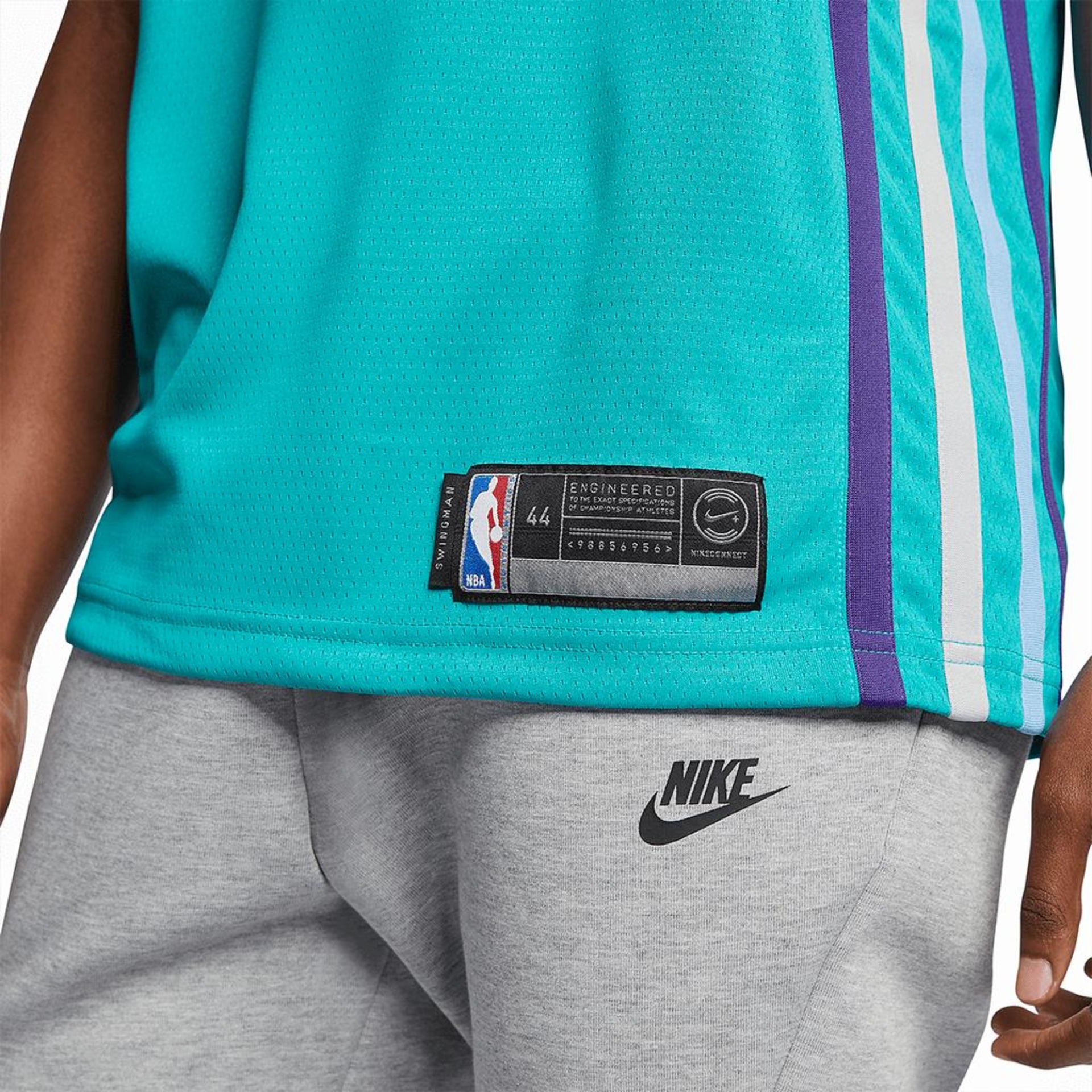 Regata Jordan Charlotte Hornets Icon Edition Swingman Masculina - Foto 5