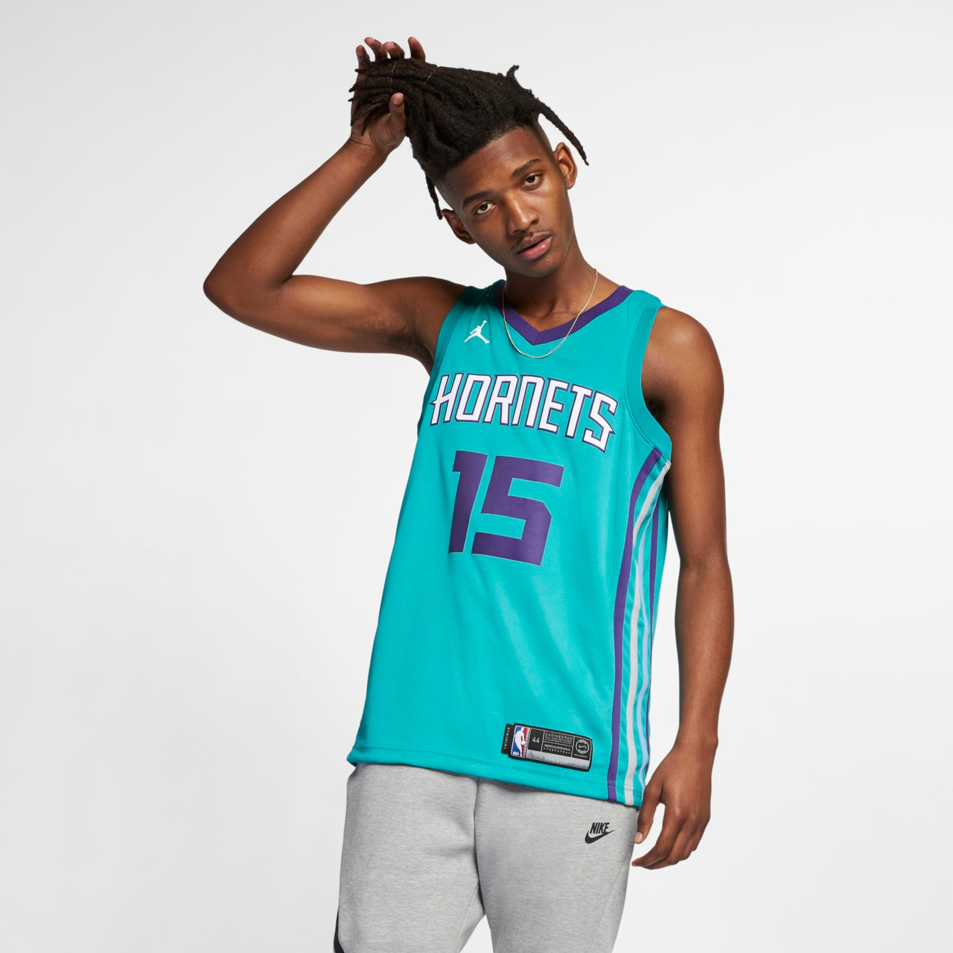 Regata Jordan Charlotte Hornets Icon Edition Swingman Masculina - Foto 1