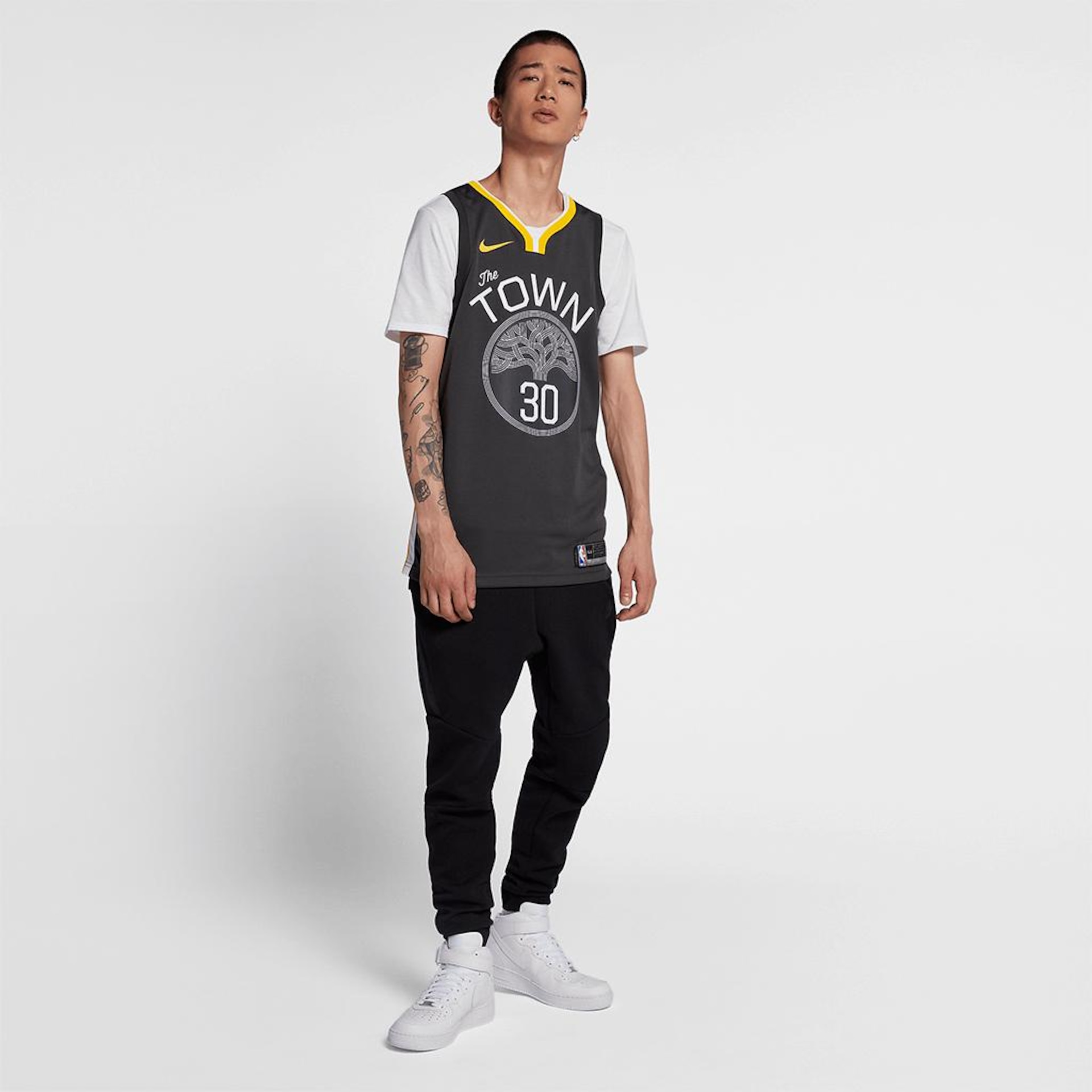 Camiseta Nike Golden State Warriors Swingman Masculina (Stephen Curry) - Foto 3