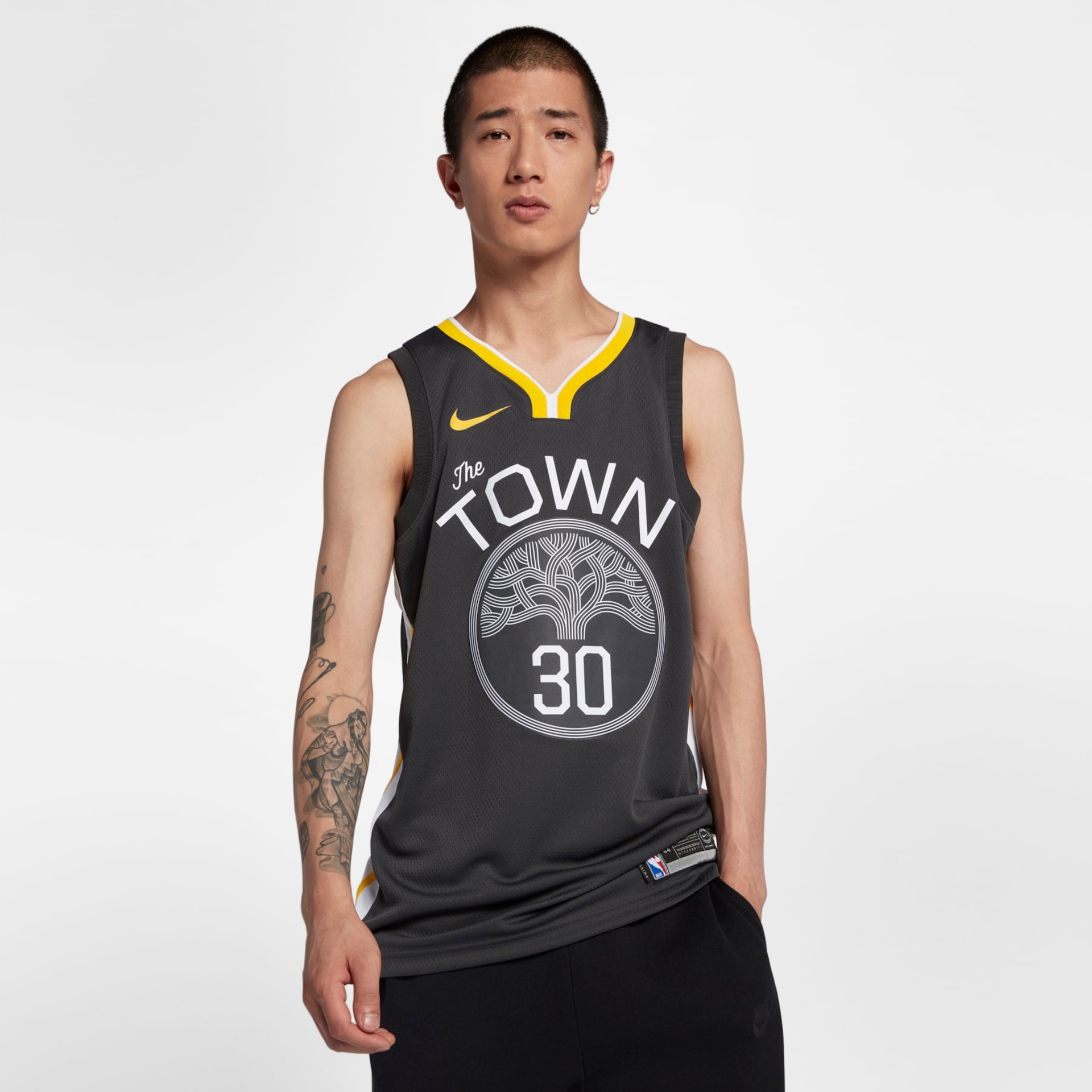Camiseta Nike Golden State Warriors Swingman Masculina (Stephen Curry) - Foto 1