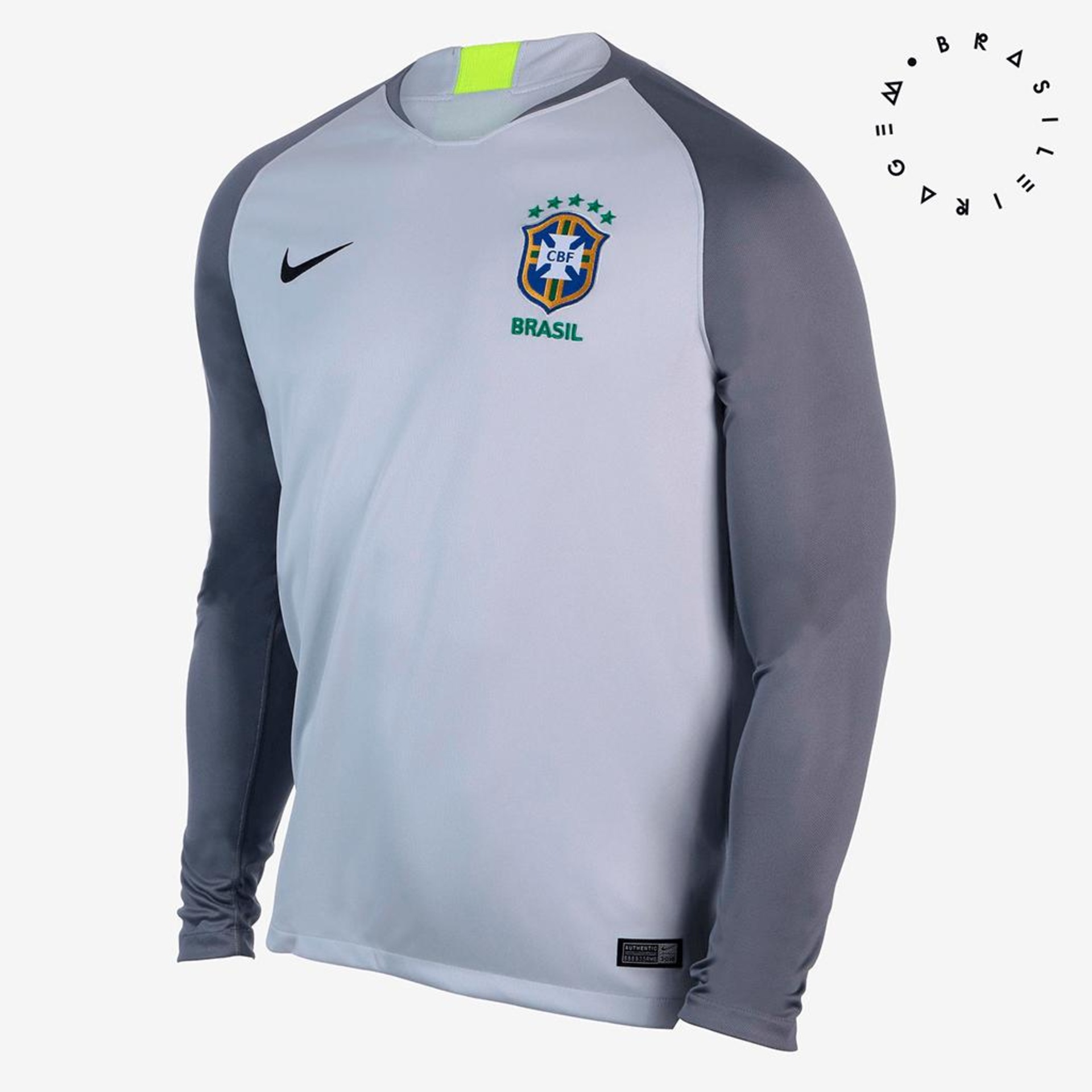 Camisa de Goleiro Nike Brasil 2018/19 Torcedor Pro Masculina - Foto 1