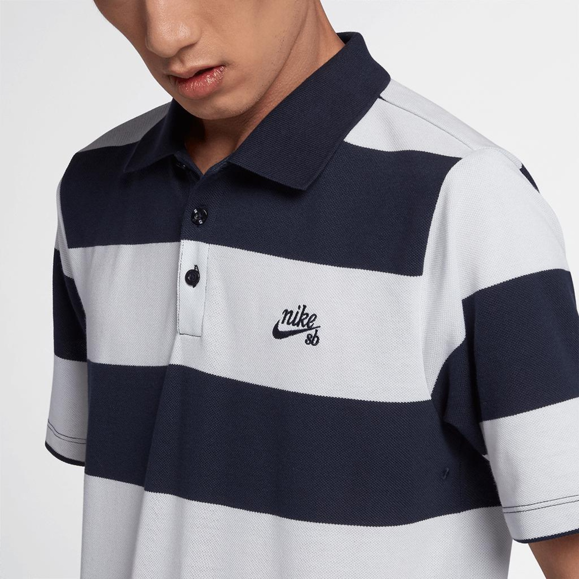 Camisa Polo Nike SB Dri-Fit Stripe Masculina - Foto 3