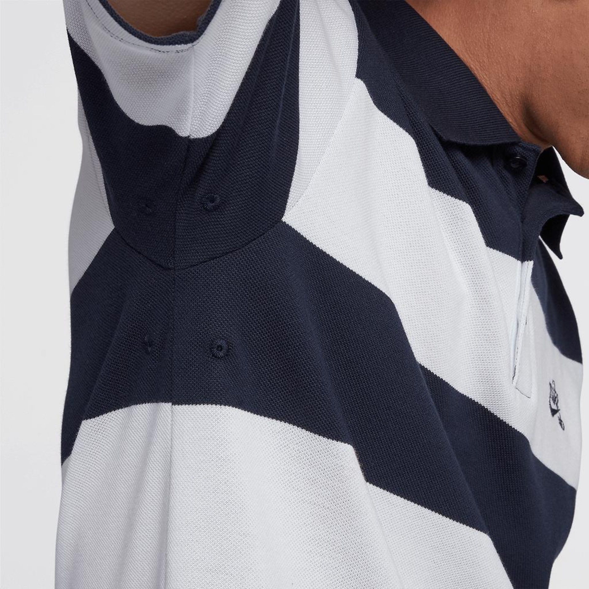 Camisa Polo Nike SB Dri-Fit Stripe Masculina - Foto 5