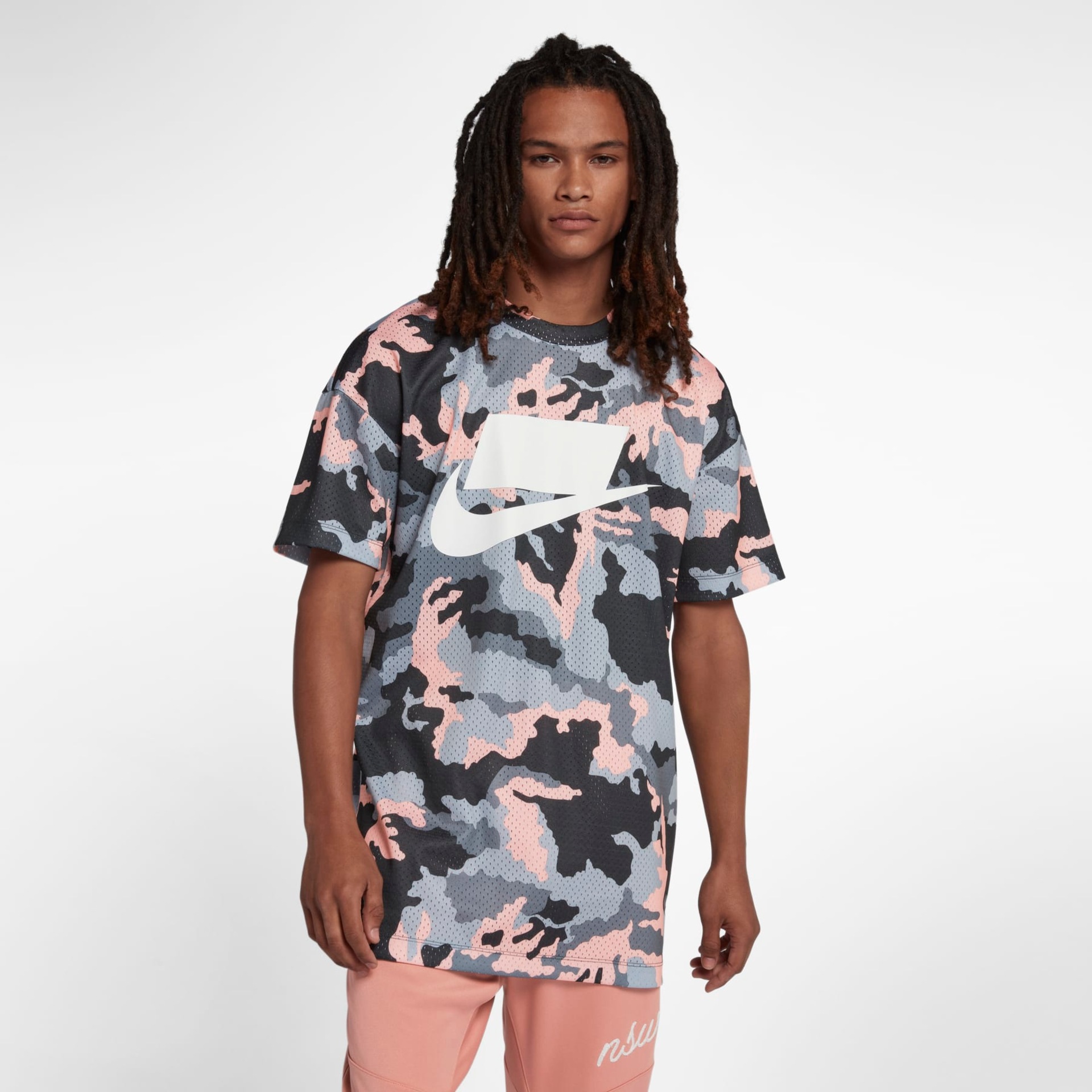 Camiseta Nike Sportswear Mesh Masculina - Foto 1