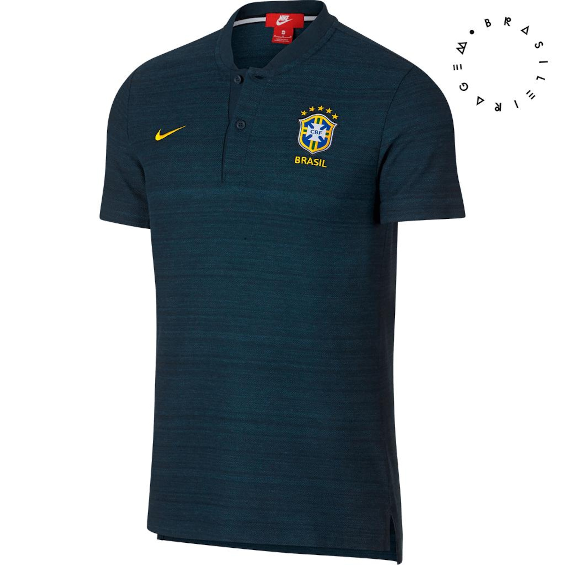 Camisa Polo Nike Sportswear Brasil Authentic Masculina - Foto 1