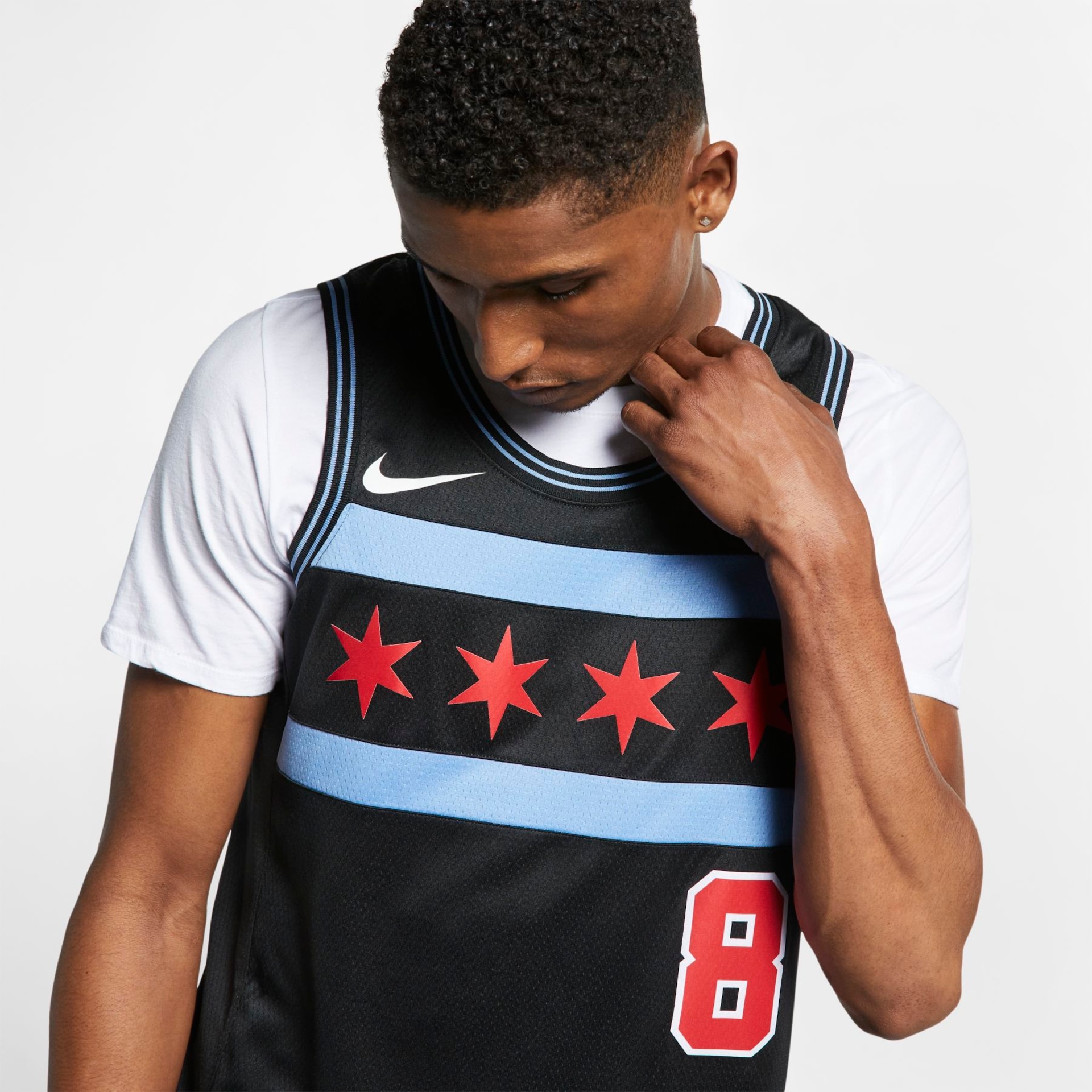 Regata Nike Chicago Bulls City Edition Swingman Masculina - Foto 3